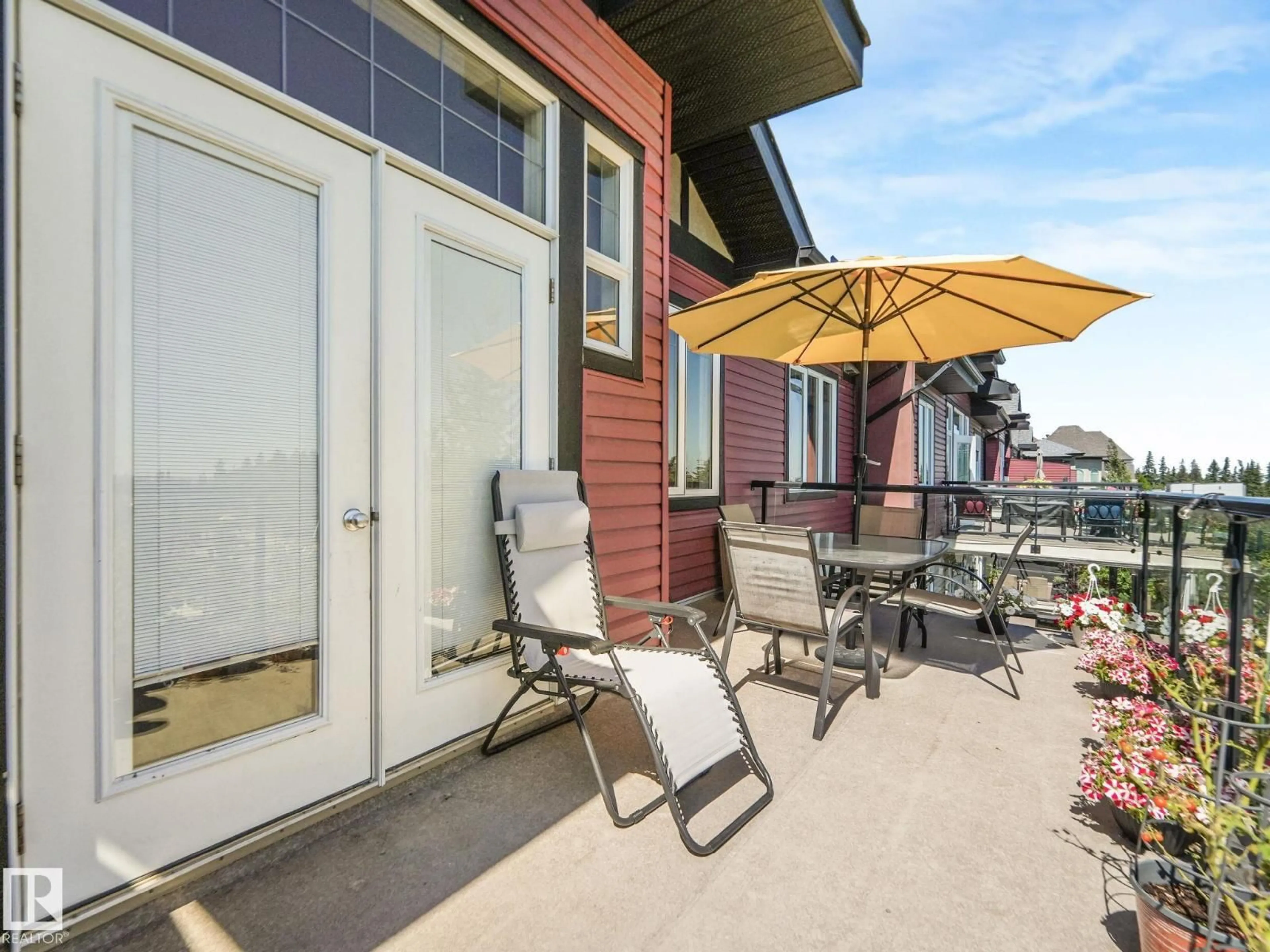 Patio, water/lake/river/ocean view for #412 - 12408 15 AV, Edmonton Alberta T6W1X2