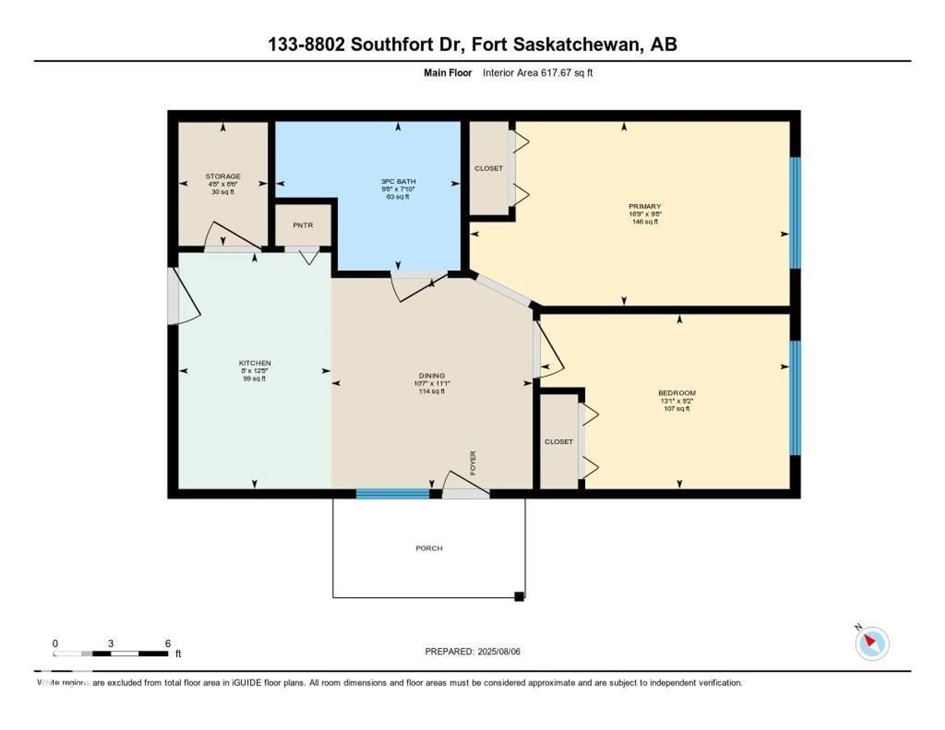 Floor plan for 133 - 8802 SOUTHFORT DR, Fort Saskatchewan Alberta T8L4R6