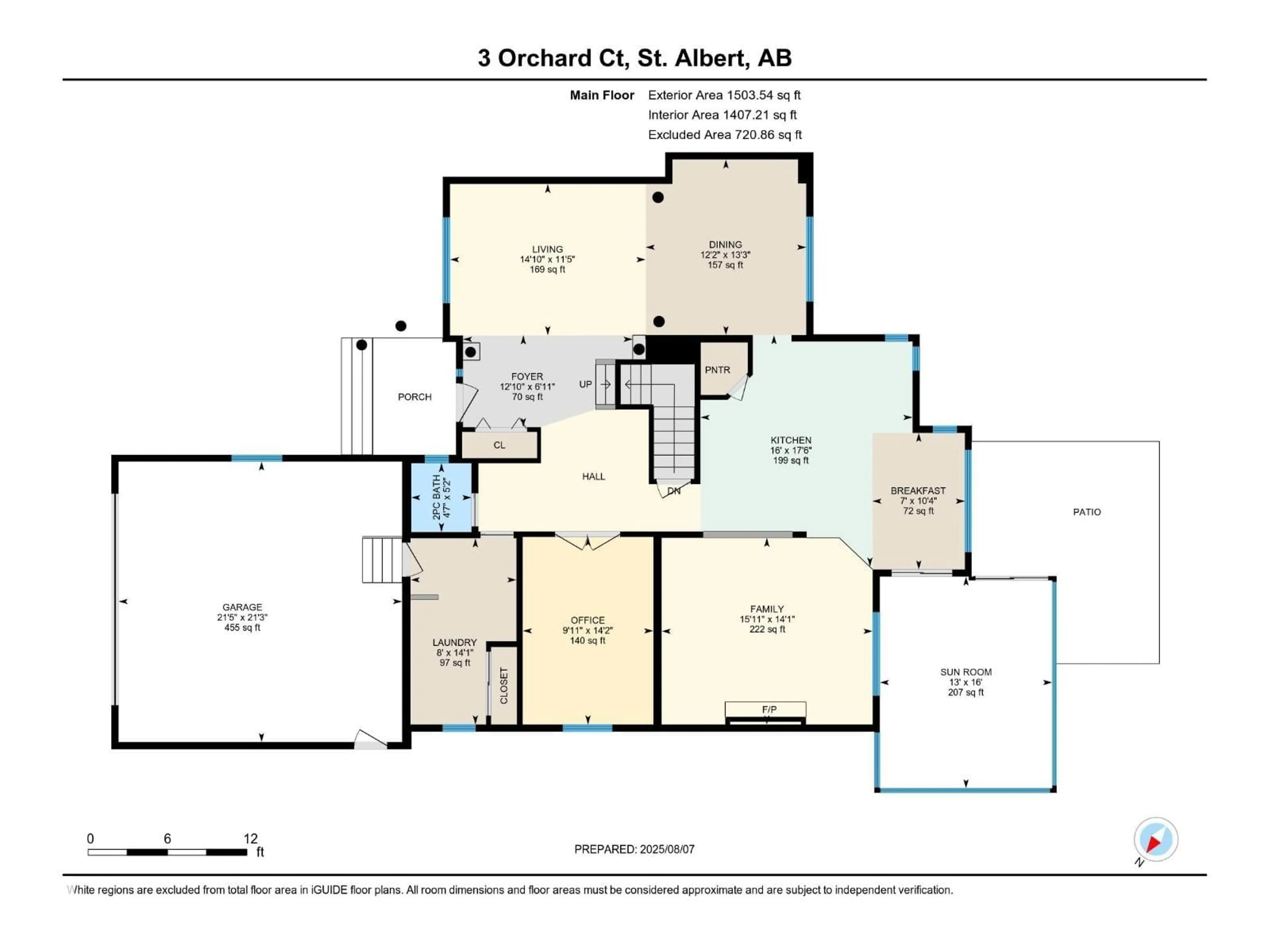 Floor plan for 3 ORCHARD, St. Albert Alberta T8N6E6