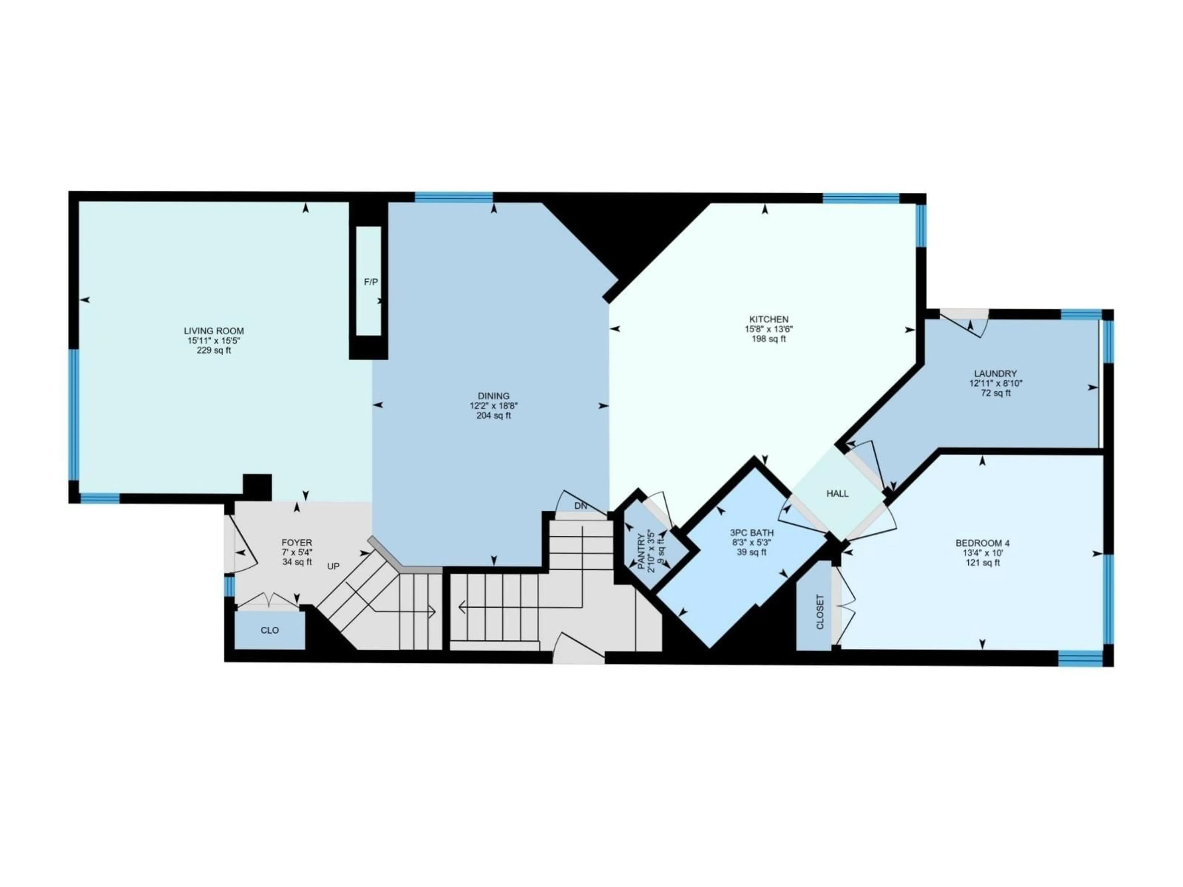 Floor plan for 10951 81 AV, Edmonton Alberta T5G0S1