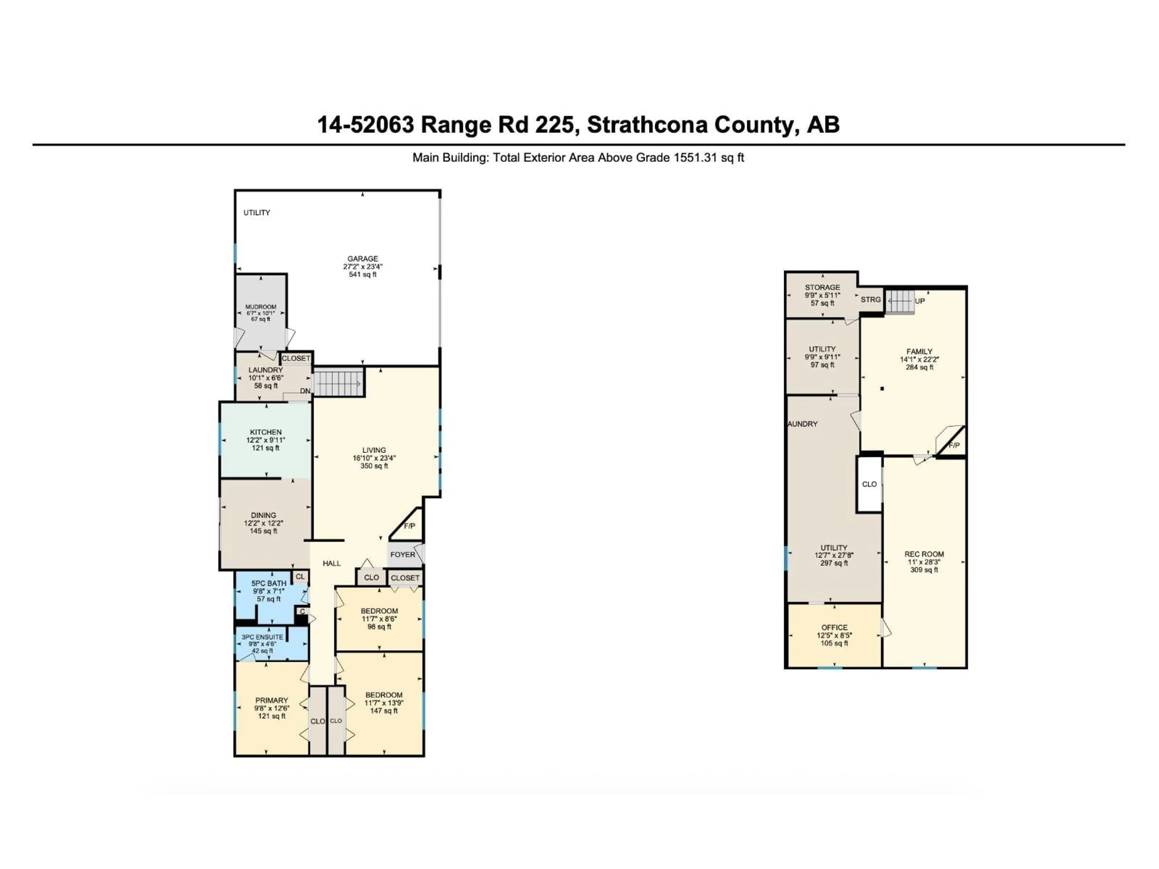 Floor plan for #14 - 52063 RGE ROAD 225, Rural Strathcona County Alberta T8C1C3