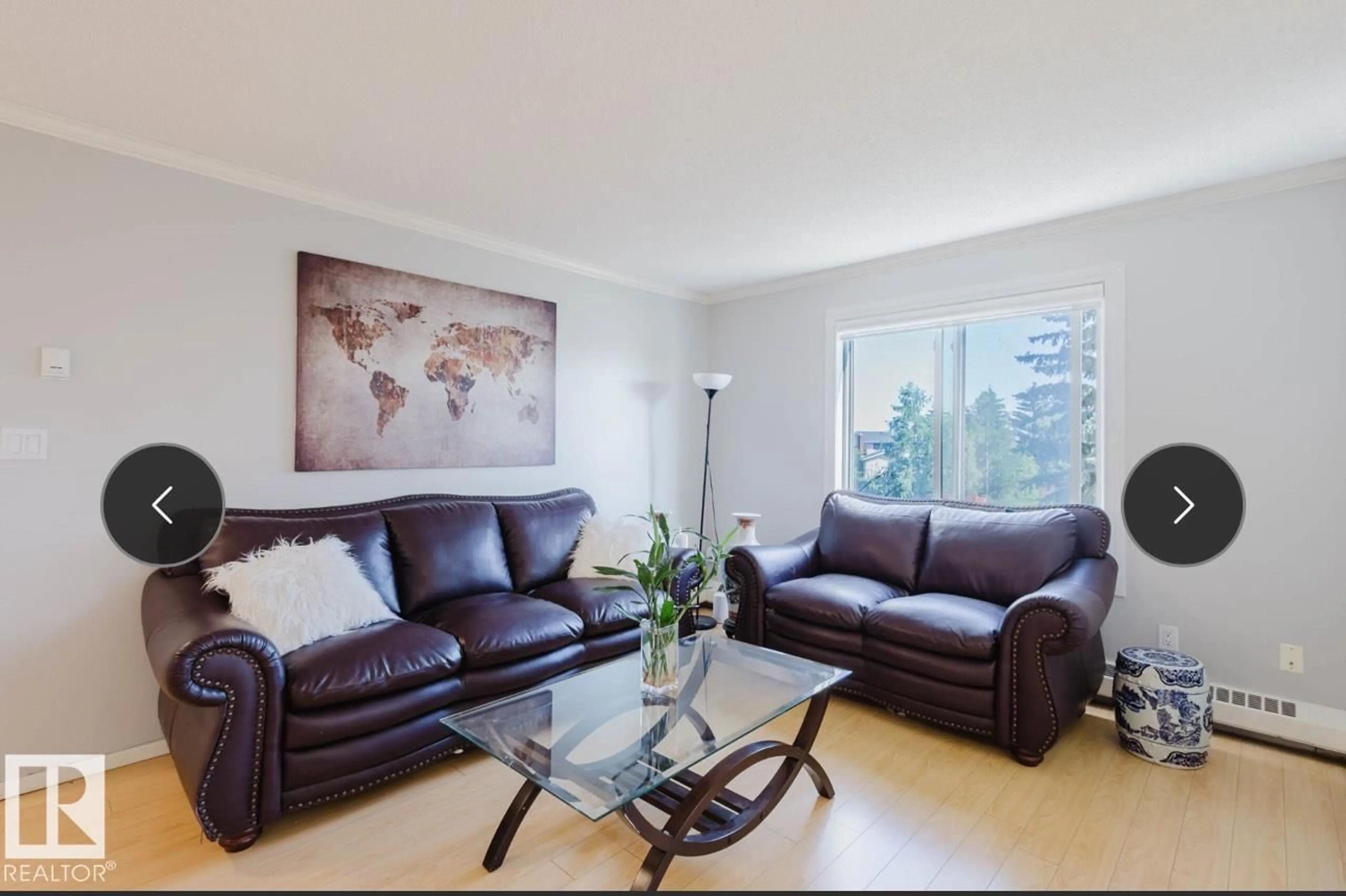 Living room with furniture, unknown for 202 - 18020 95 AV, Edmonton Alberta T5T6B2