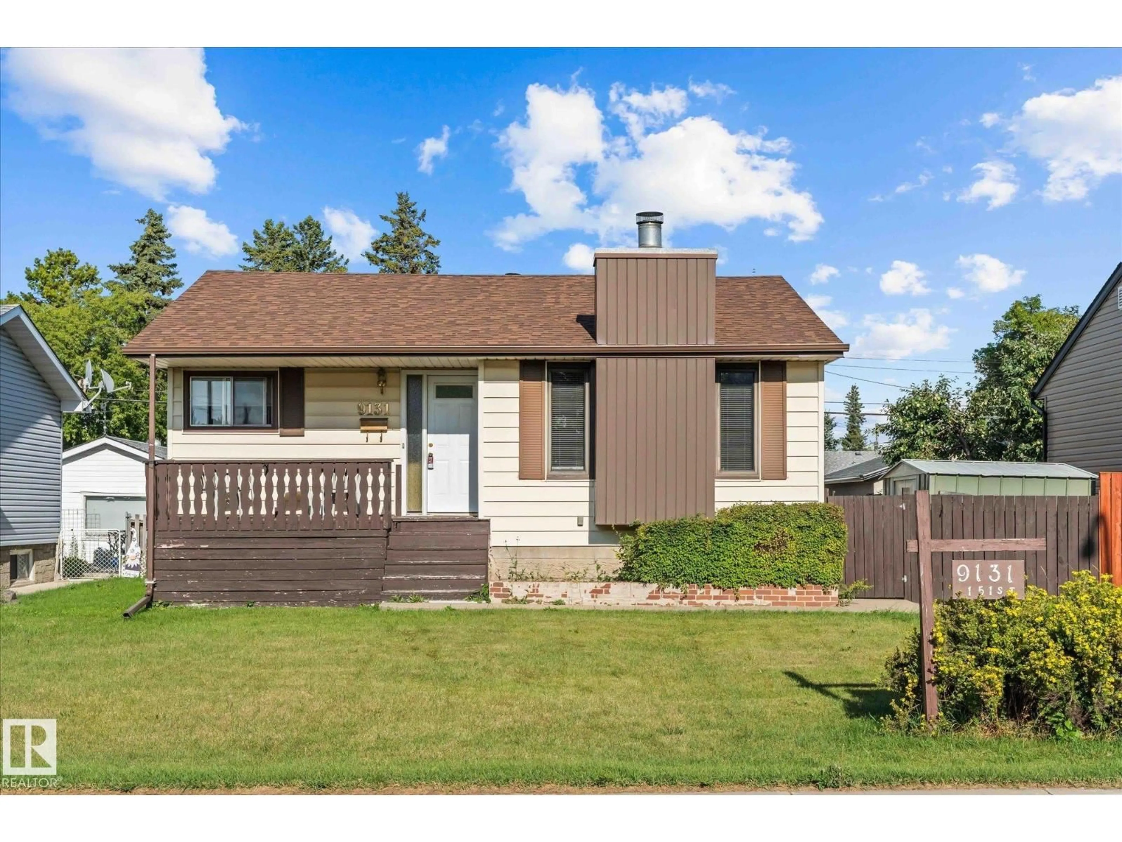 Home with vinyl exterior material, street for 9131 151 ST, Edmonton Alberta T5R1J5