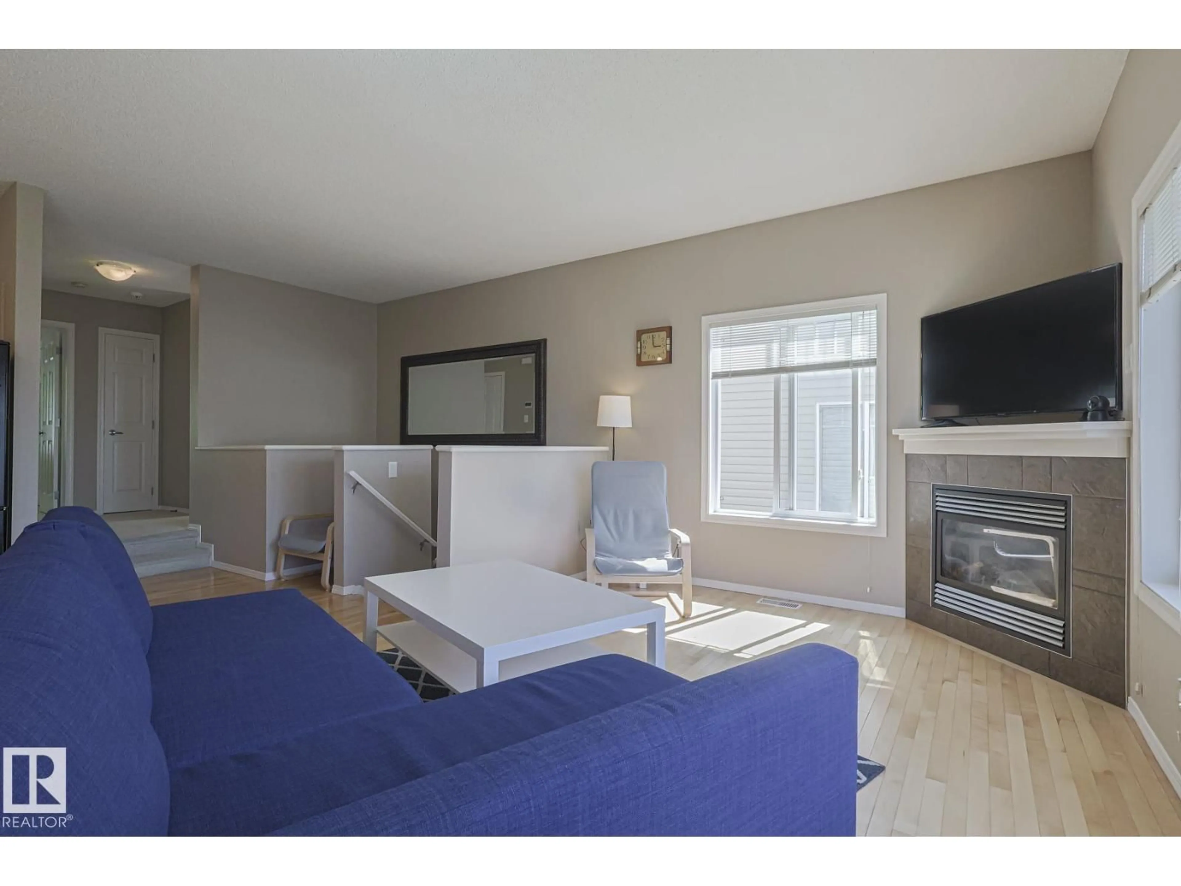 Living room with furniture, unknown for #31 - 2508 HANNA CR, Edmonton Alberta T6R3N7