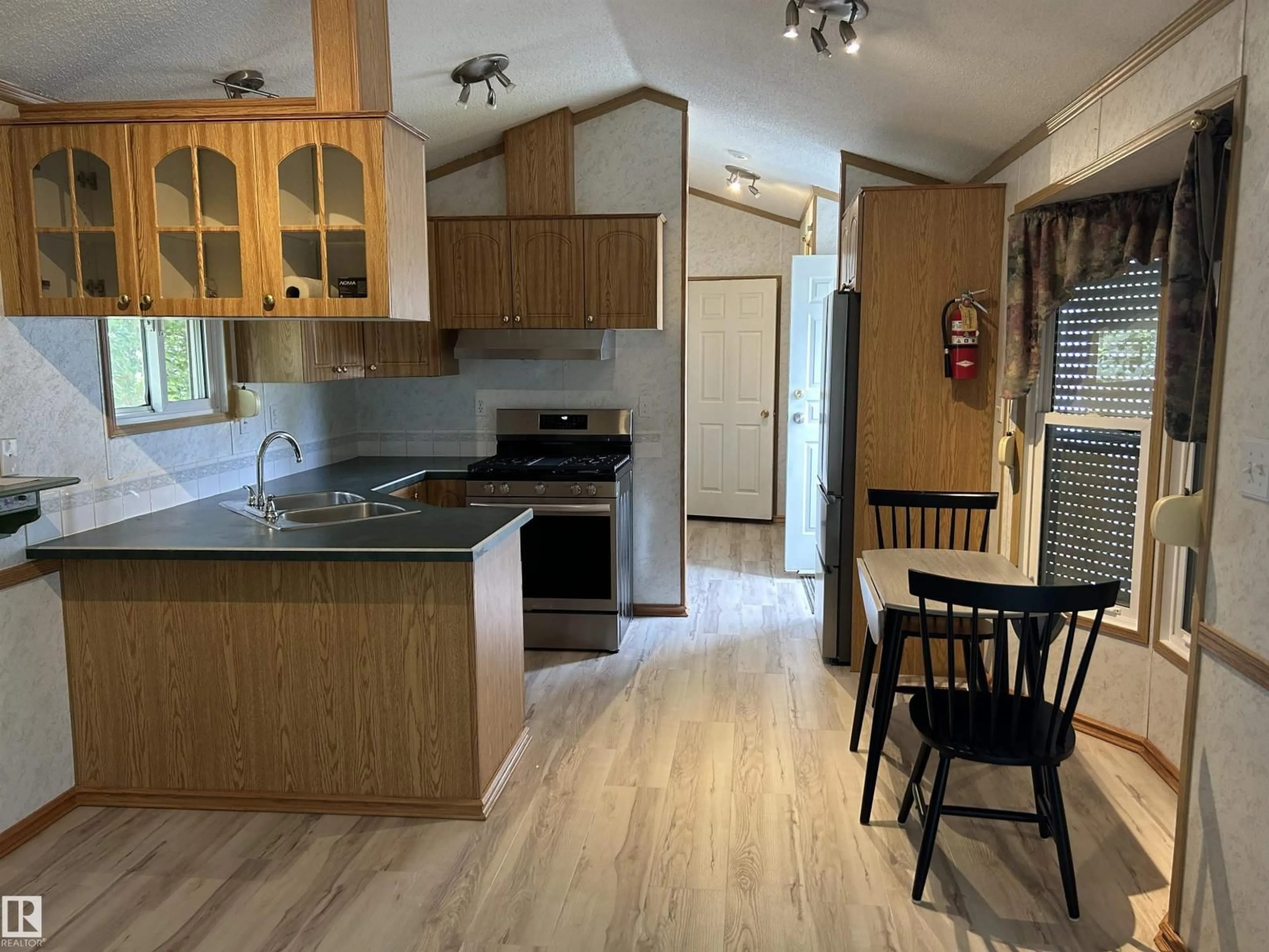 Standard kitchen, wood/laminate floor for 5026 50 AV, Warspite Alberta T0A2N0