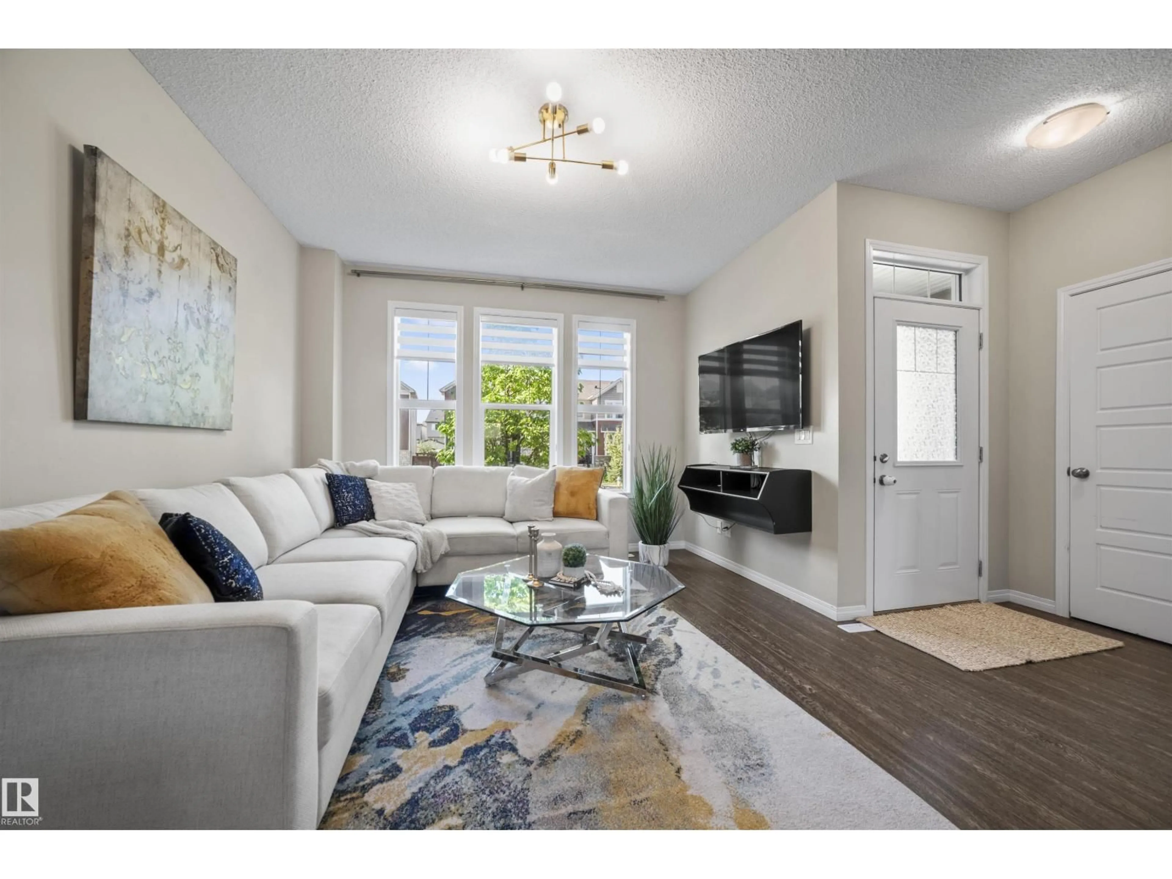 Living room with furniture, unknown for 8149 CHAPPELLE WY, Edmonton Alberta T6W3L7