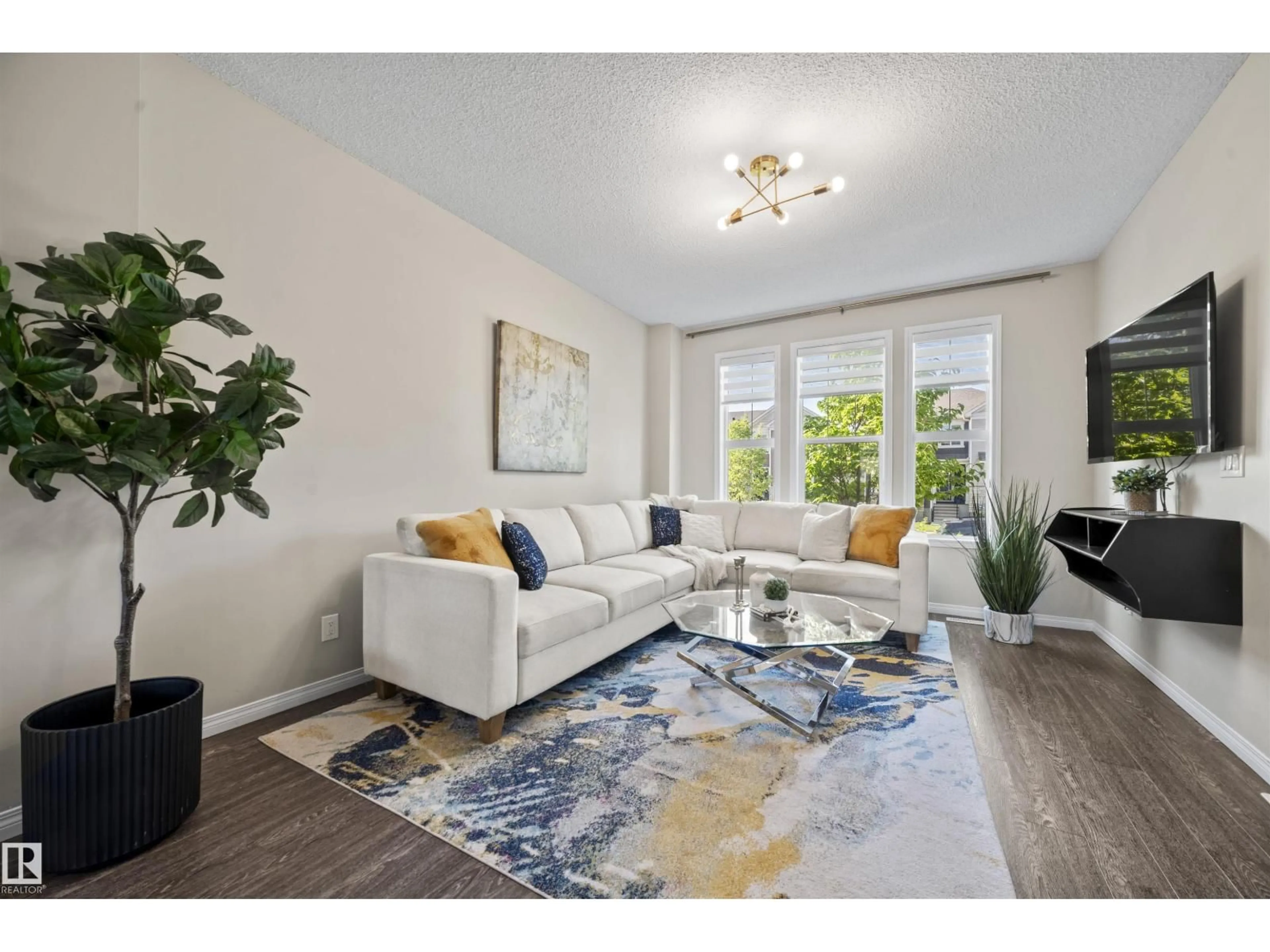 Living room with furniture, unknown for 8149 CHAPPELLE WY, Edmonton Alberta T6W3L7
