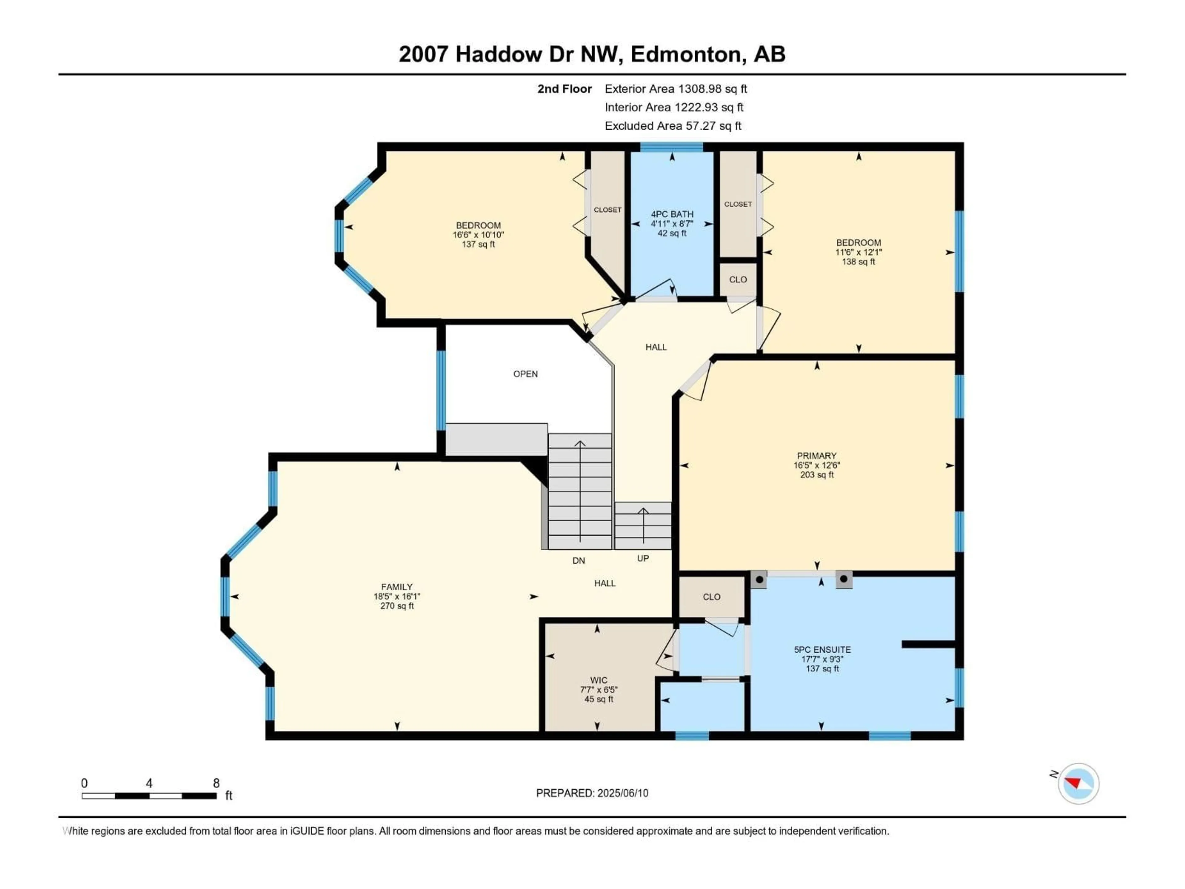 Floor plan for 2007 HADDOW DR, Edmonton Alberta T6R2P2