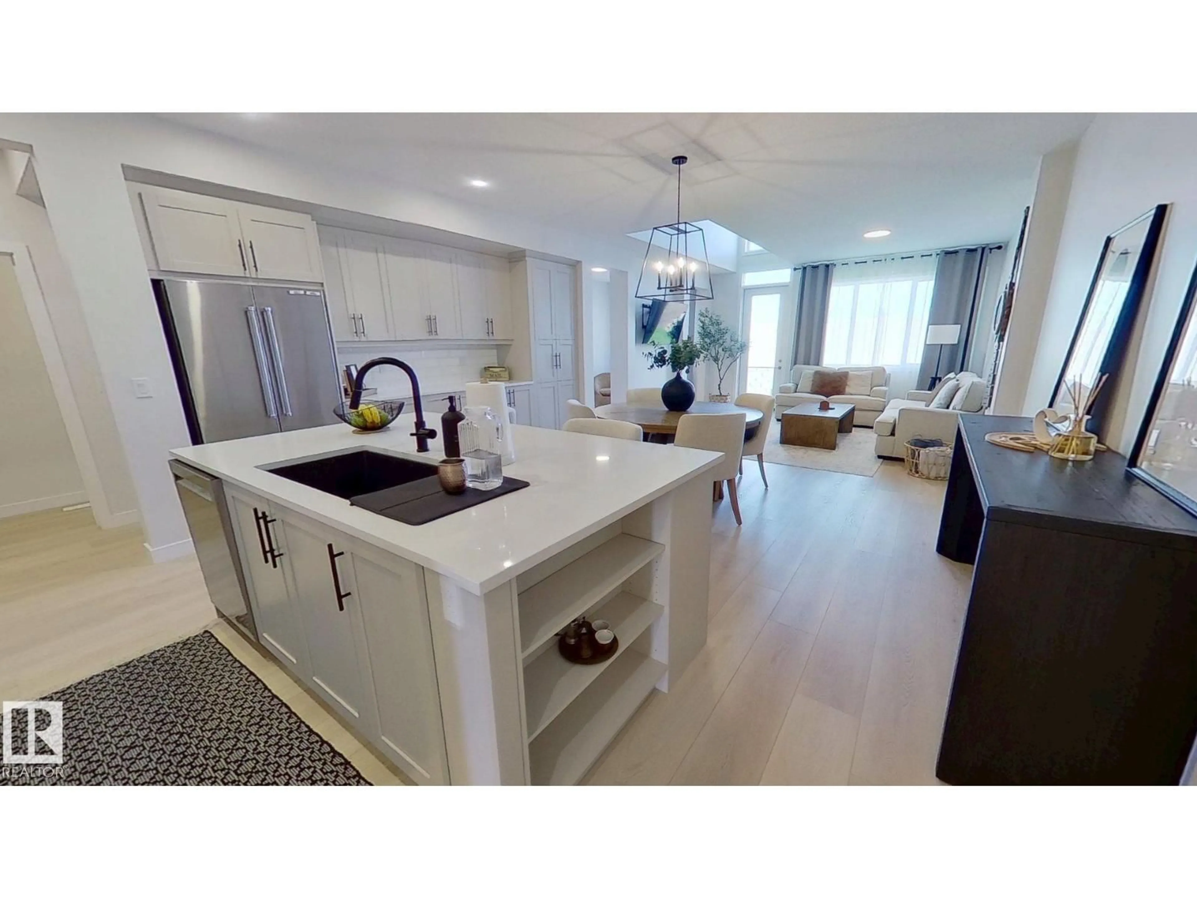 Open concept kitchen, ceramic/tile floor for 19286 22A AV, Edmonton Alberta T6M1P8