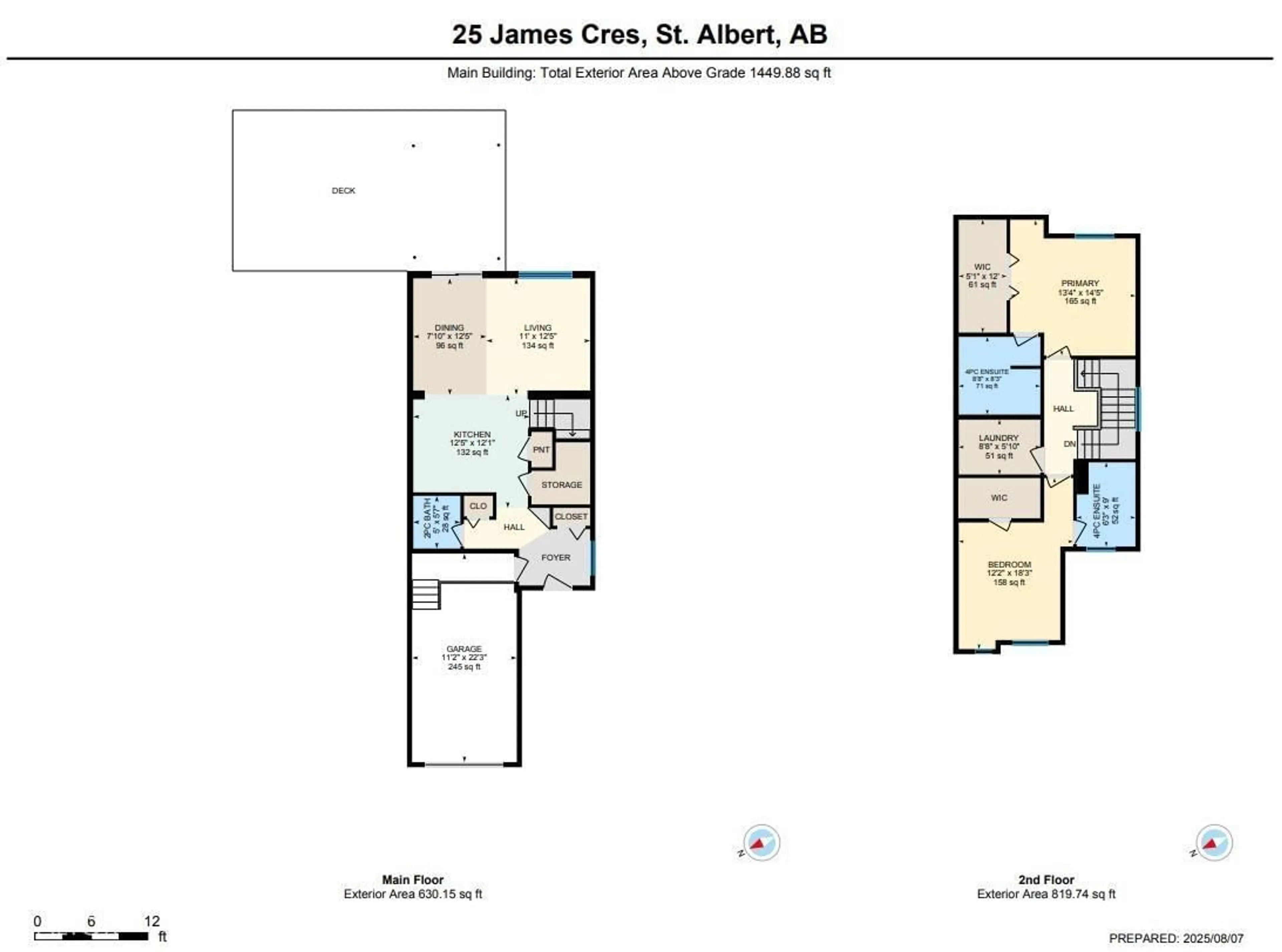 Floor plan for 25 JAMES CR, St. Albert Alberta T8B7S5