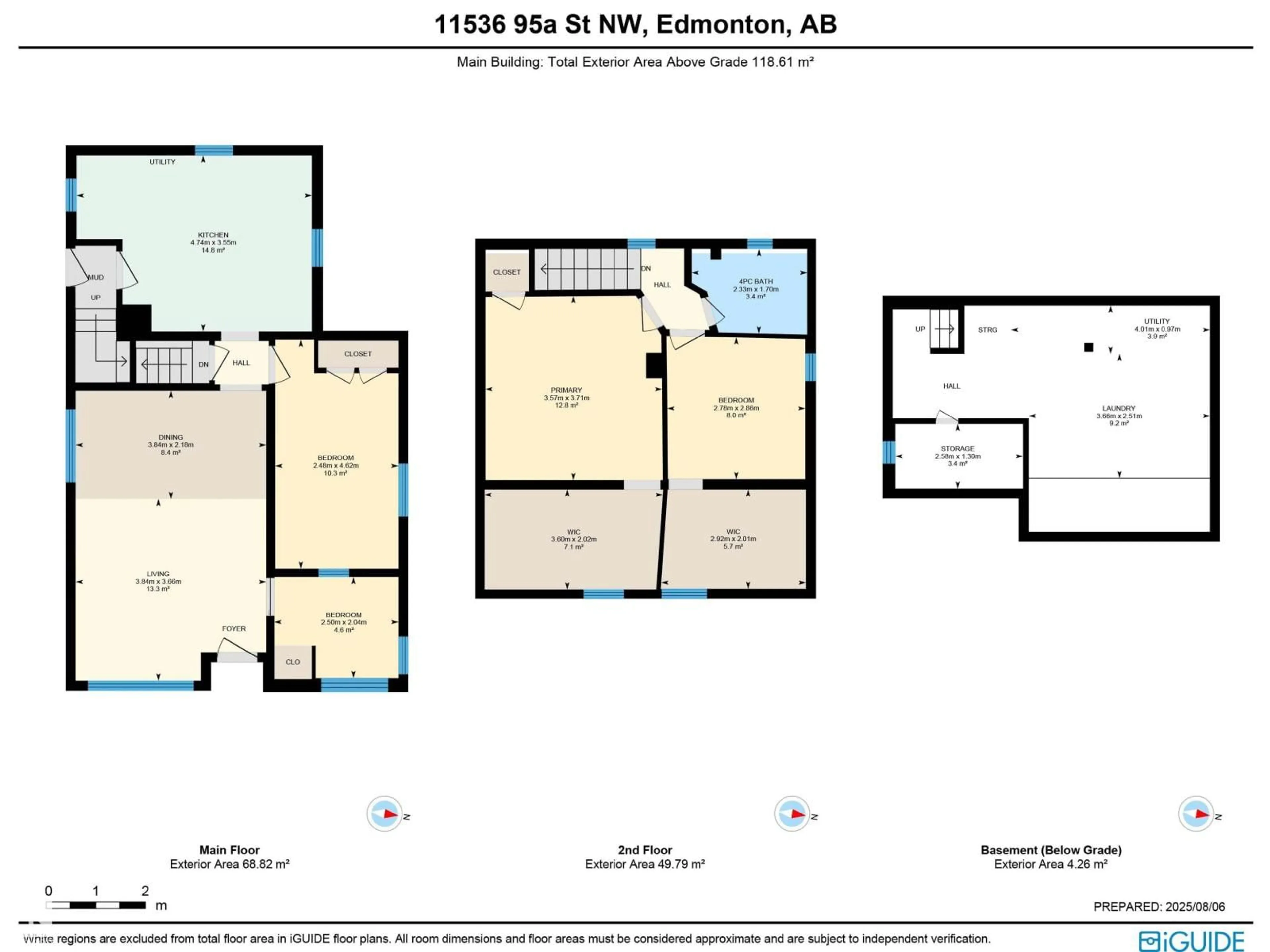 Floor plan for NW - 11536 95A ST, Edmonton Alberta T5G1P5