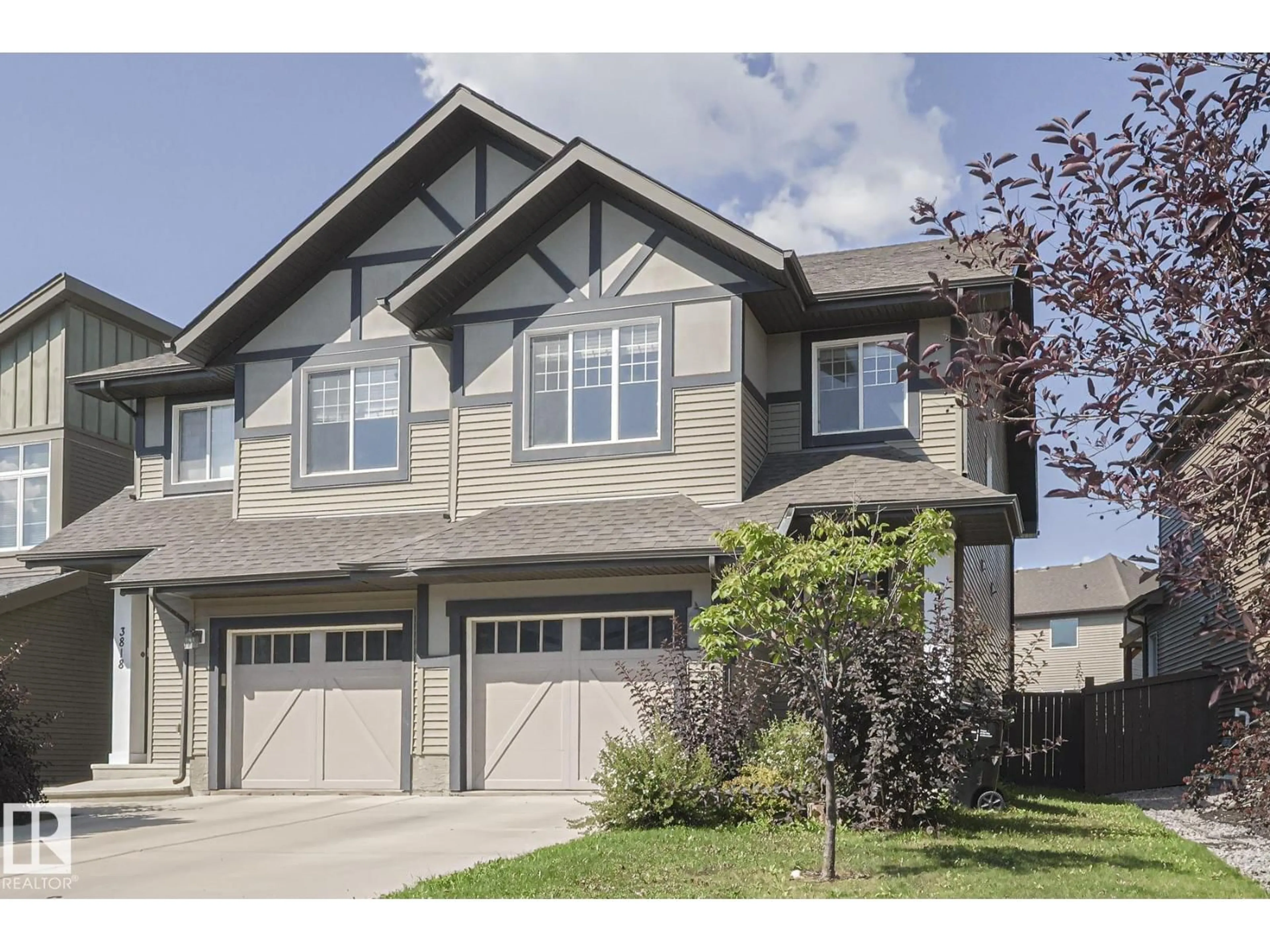 Home with vinyl exterior material, street for SW - 3816 POWELL WD, Edmonton Alberta T6W1A3