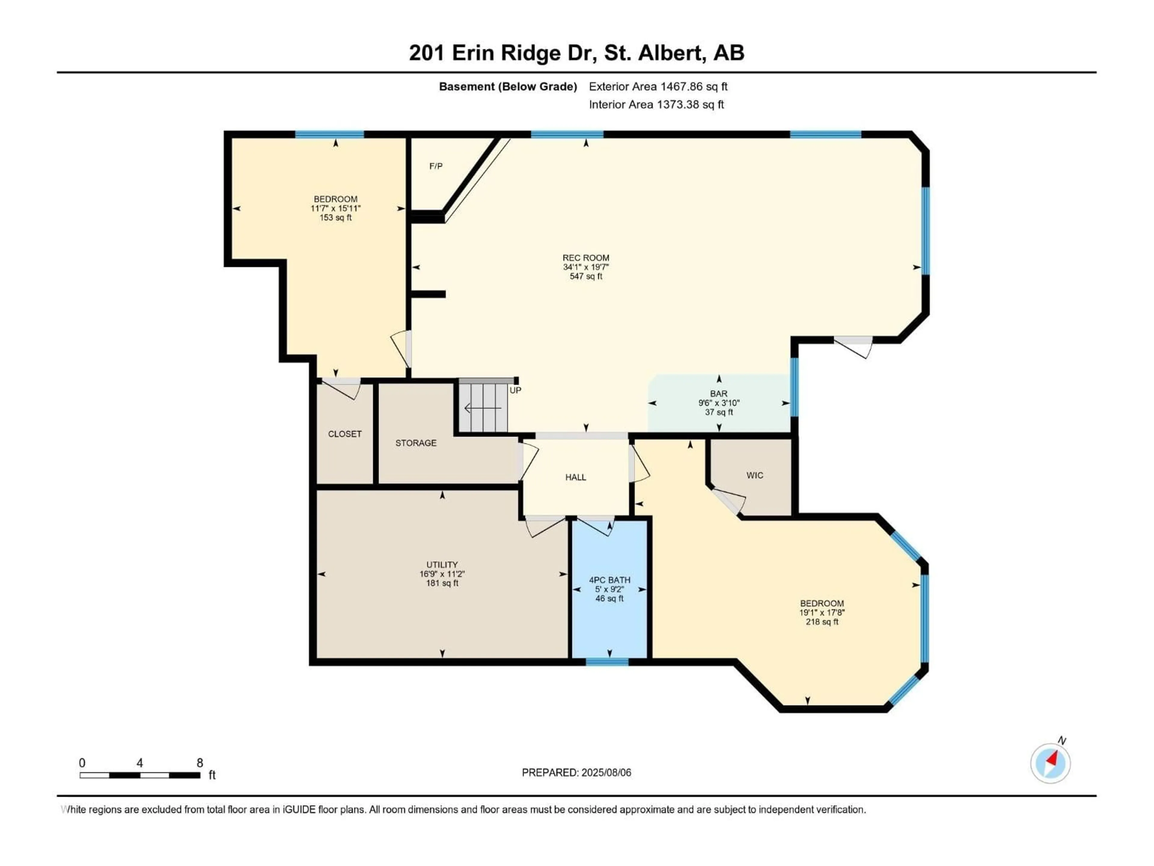 Floor plan for 201 ERIN RIDGE DR, St. Albert Alberta T8N6Z3
