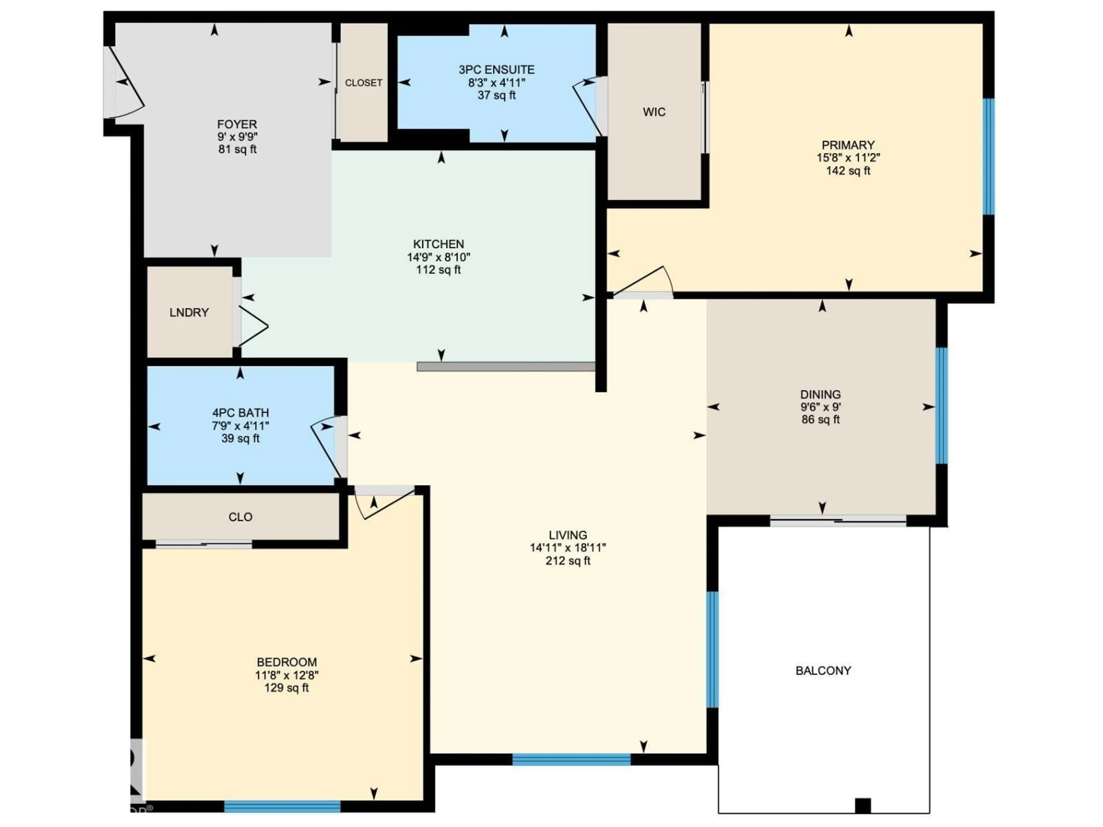 Floor plan for #202 - 304 AMBLESIDE LINK, Edmonton Alberta T6W0V2