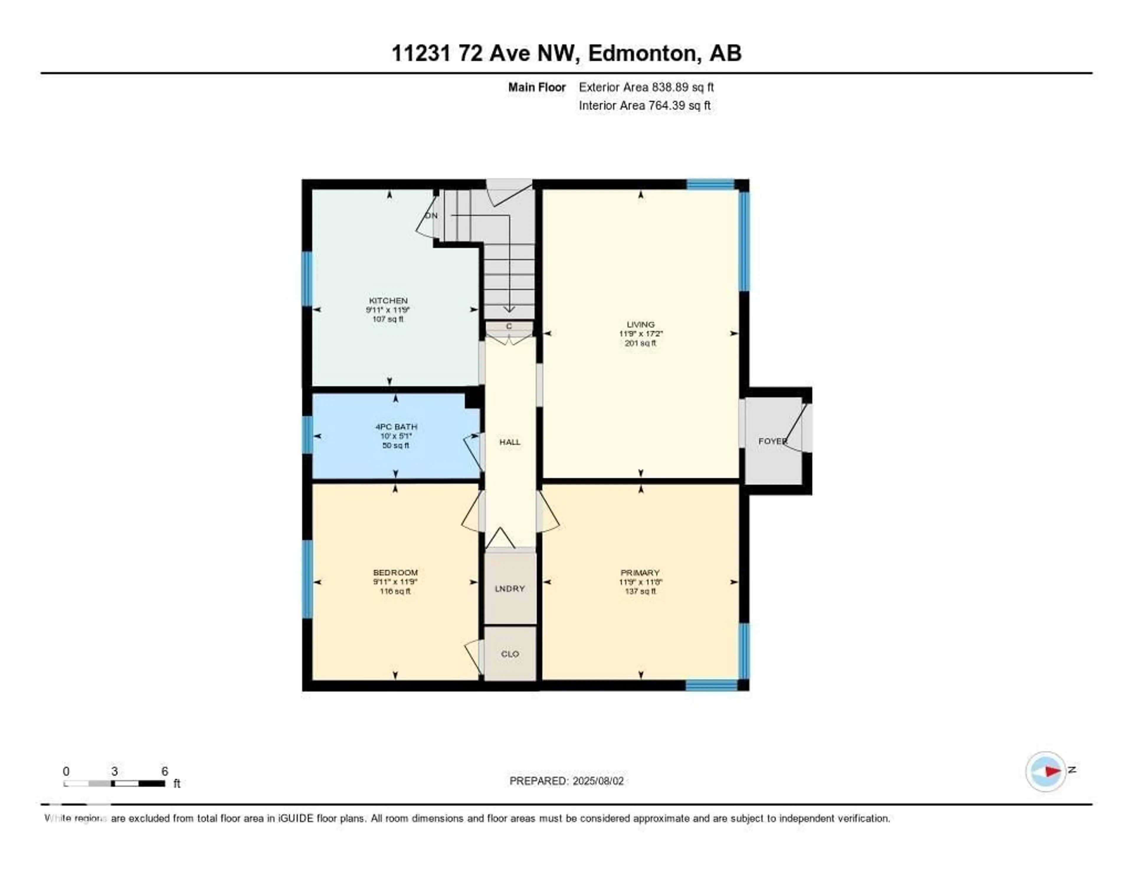 Floor plan for 11231 72 AV, Edmonton Alberta T6G0B4
