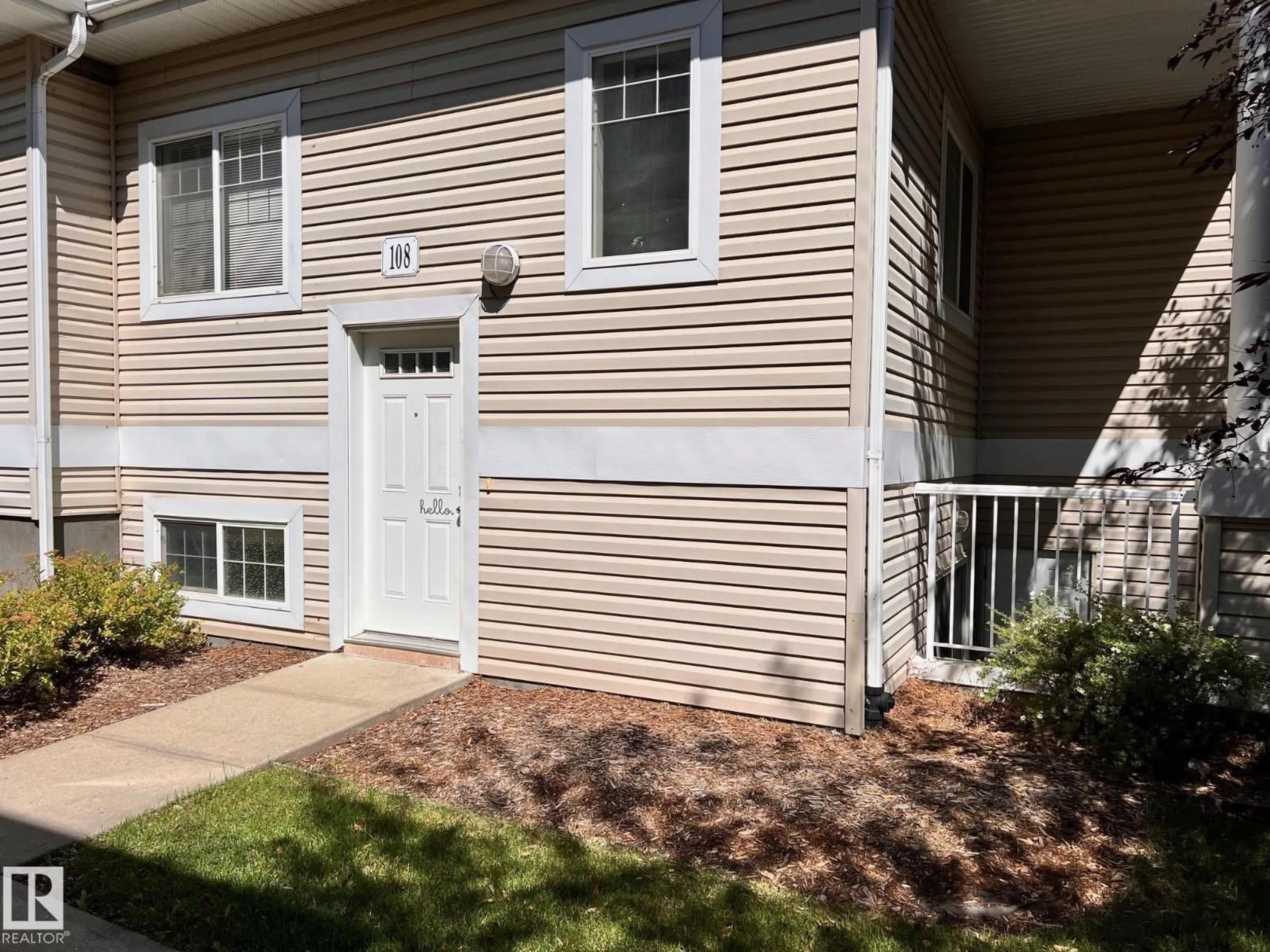 Home with vinyl exterior material, street for #108 - 164 BRIDGEPORT BV, Leduc Alberta T9E0L3