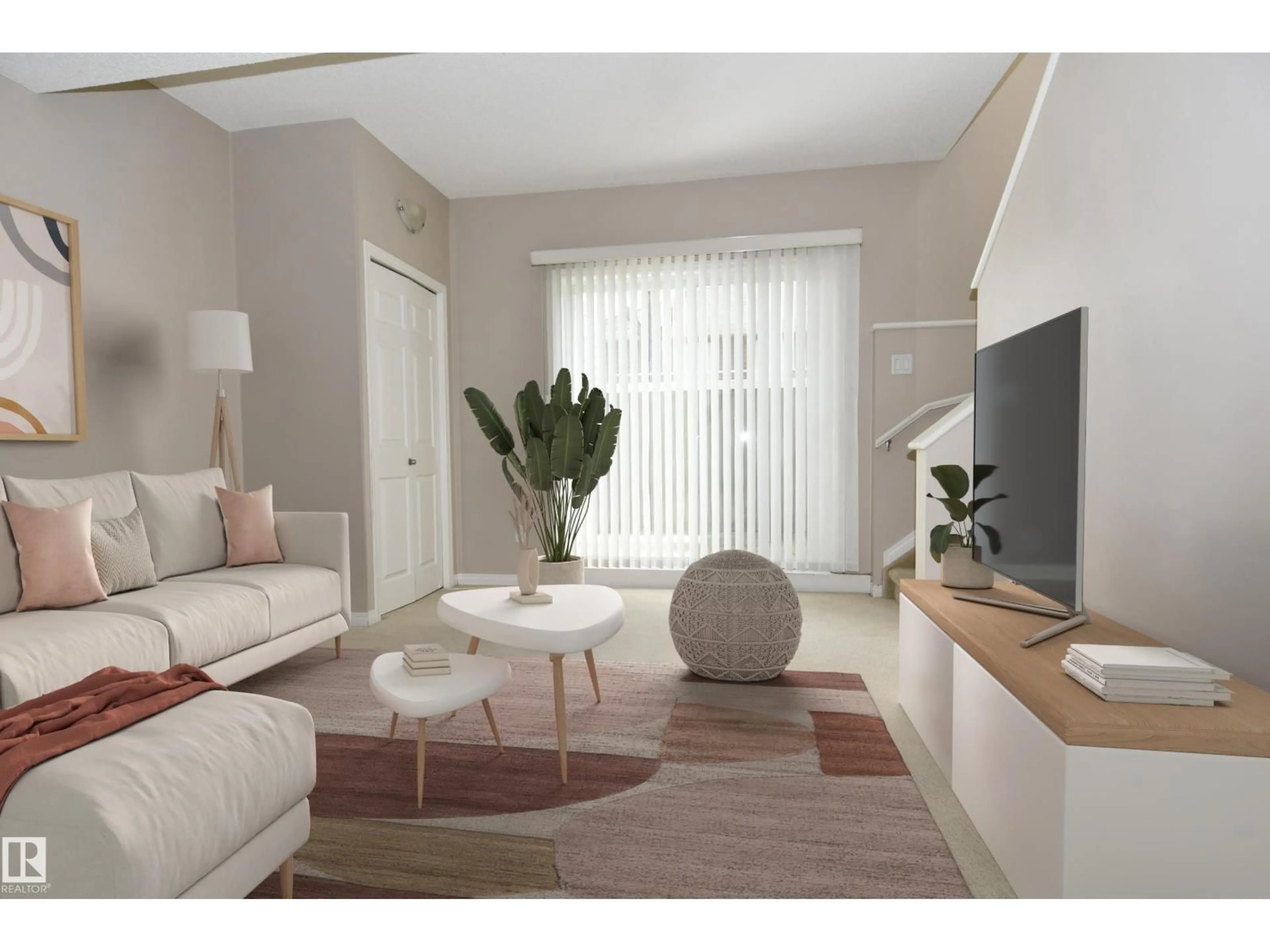 Living room with furniture, unknown for #108 - 164 BRIDGEPORT BV, Leduc Alberta T9E0L3