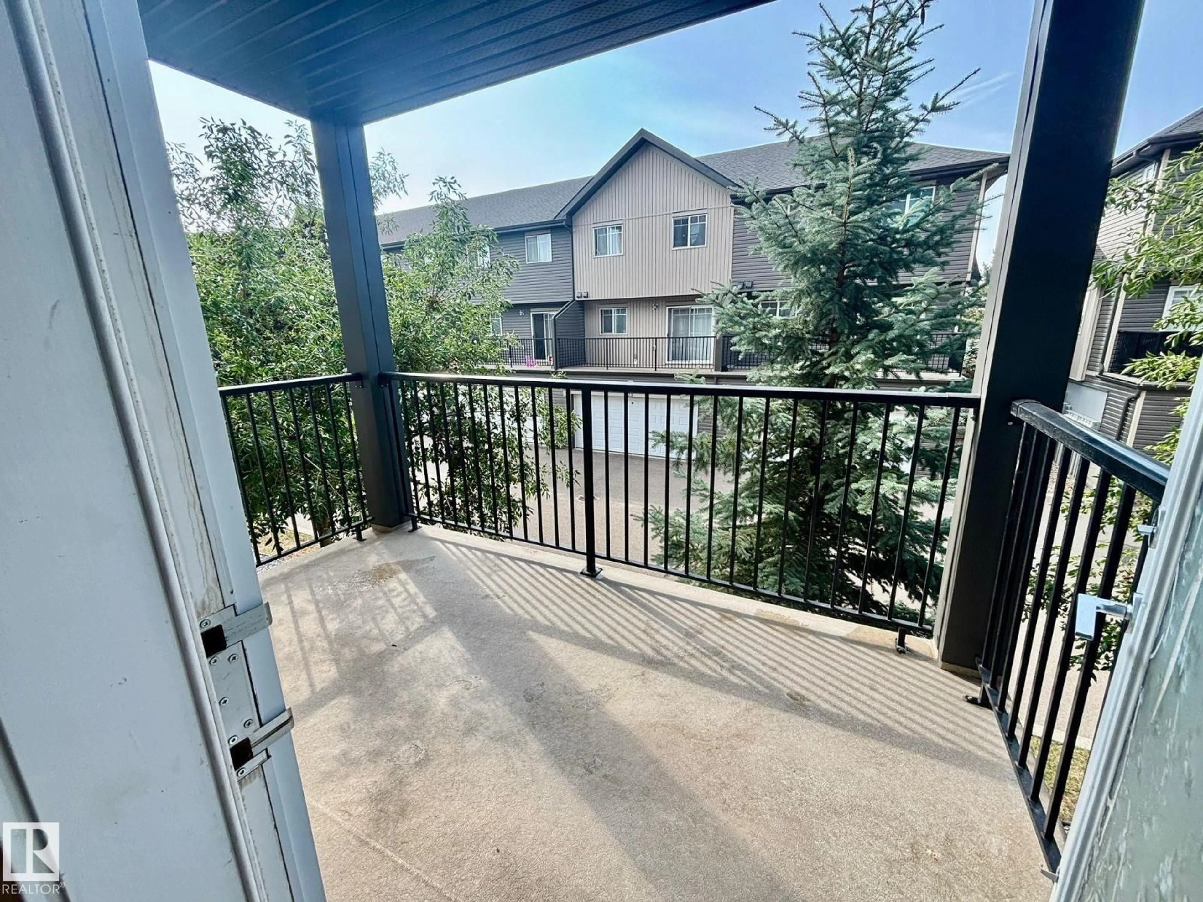 Balcony in the apartment, water/lake/river/ocean view for 208 - 9517 160 AV, Edmonton Alberta T5Z0N1