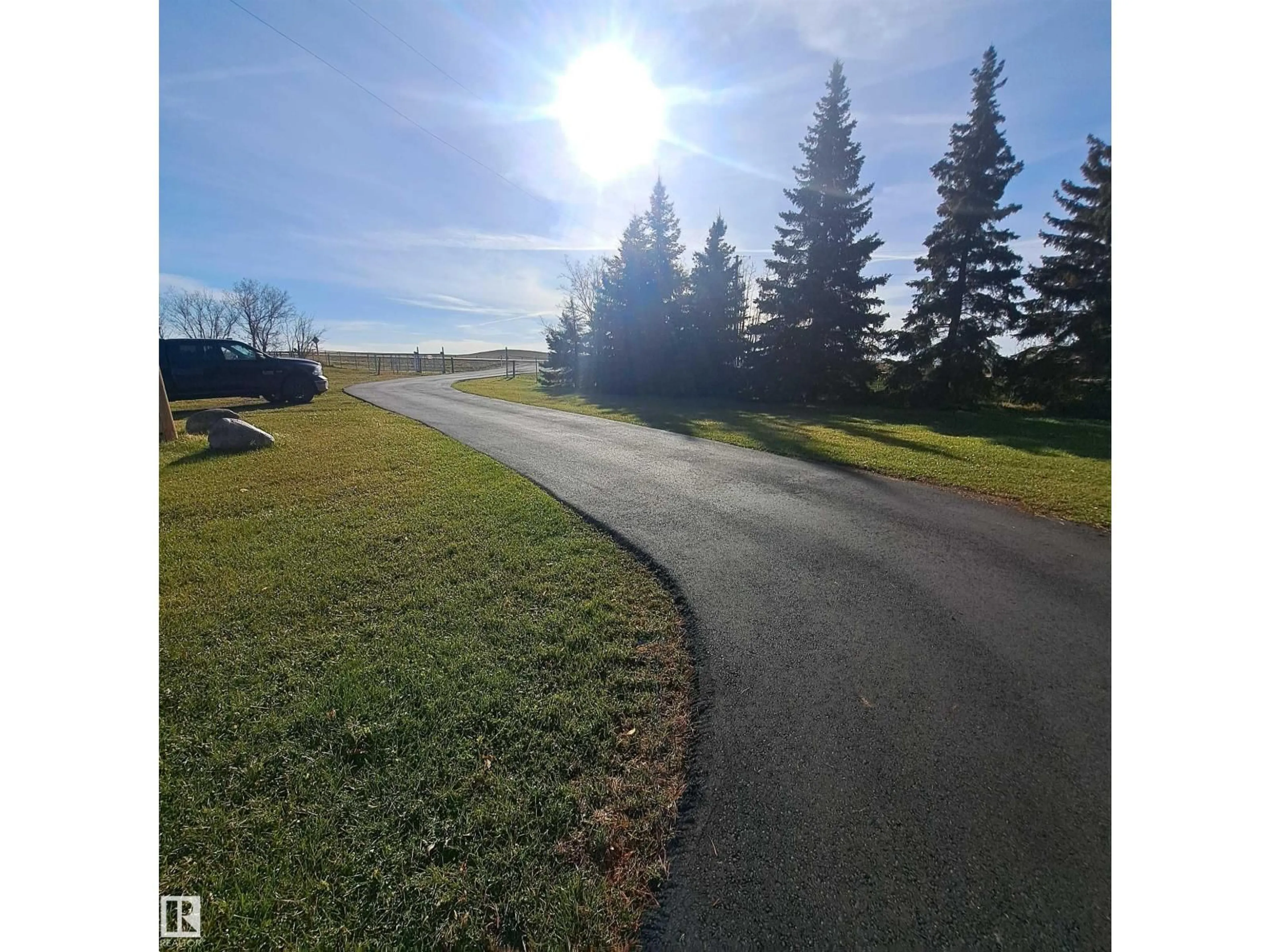 A pic from outside/outdoor area/front of a property/back of a property/a pic from drone, water/lake/river/ocean view for 3160 HWY 622, Rural Leduc County Alberta T0C2T0