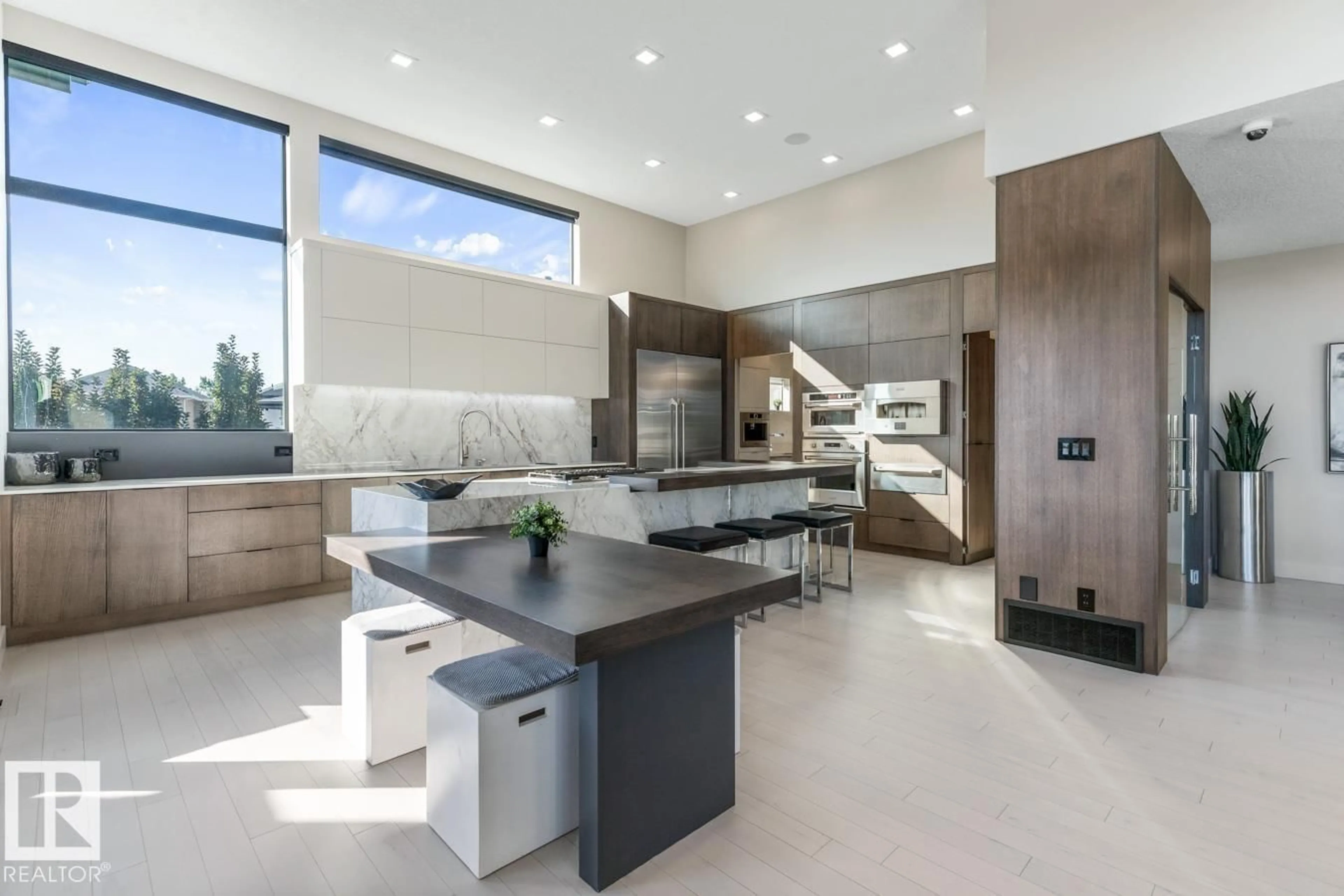 Contemporary kitchen, ceramic/tile floor for 5536 CHEGWIN PT, Edmonton Alberta T6W4A8