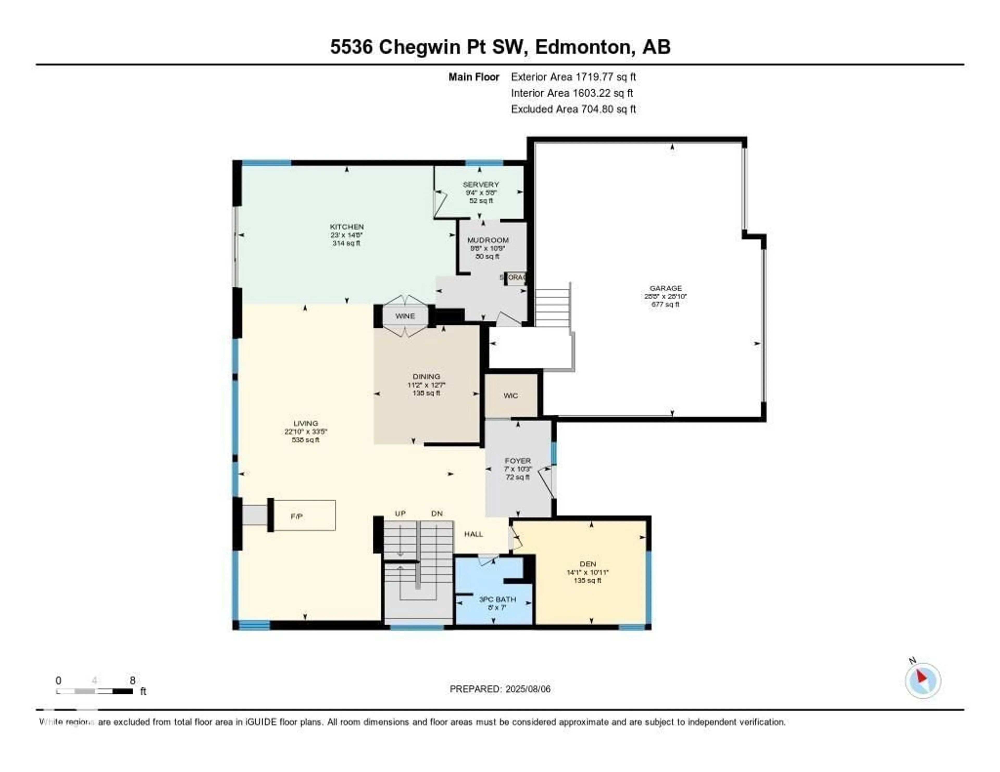 Floor plan for 5536 CHEGWIN PT, Edmonton Alberta T6W4A8