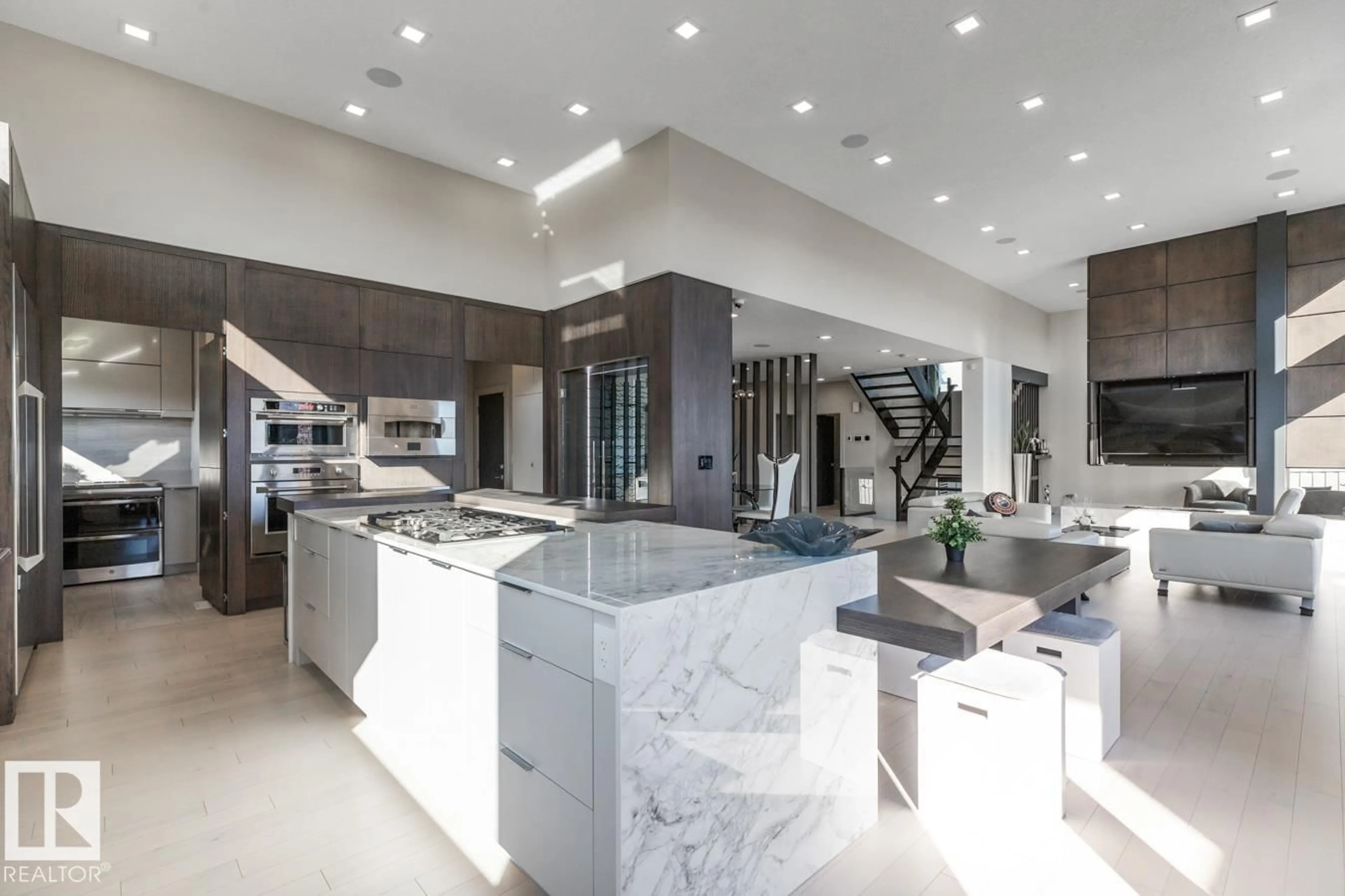 Contemporary kitchen, ceramic/tile floor for 5536 CHEGWIN PT, Edmonton Alberta T6W4A8