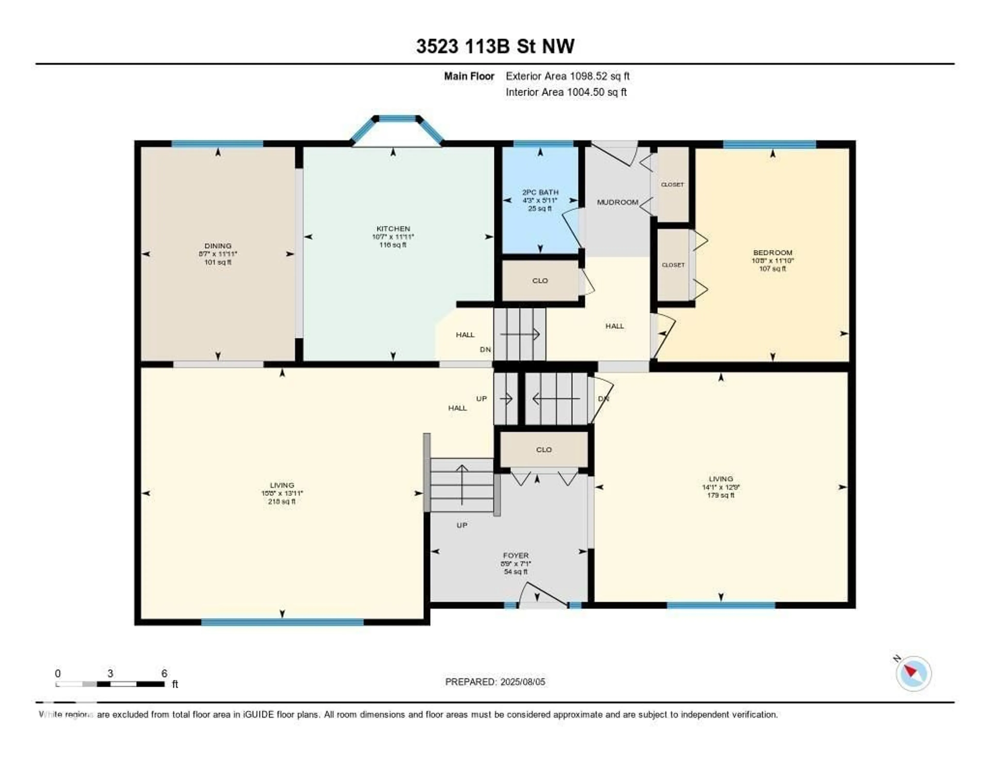 Floor plan for NW - 3523 113B ST, Edmonton Alberta T6J1L6