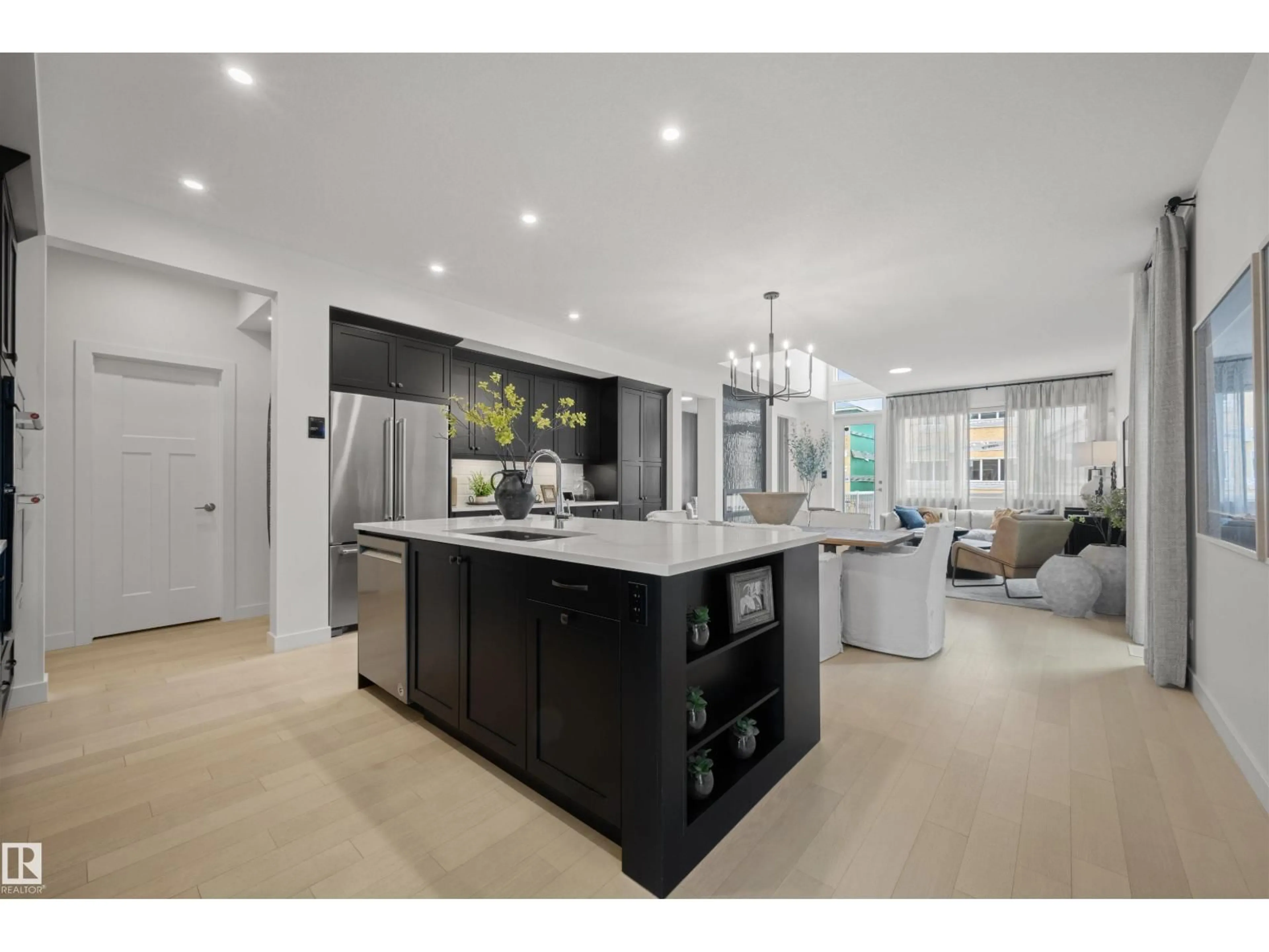 Open concept kitchen, ceramic/tile floor for 9316 226 ST, Edmonton Alberta T5T7R5