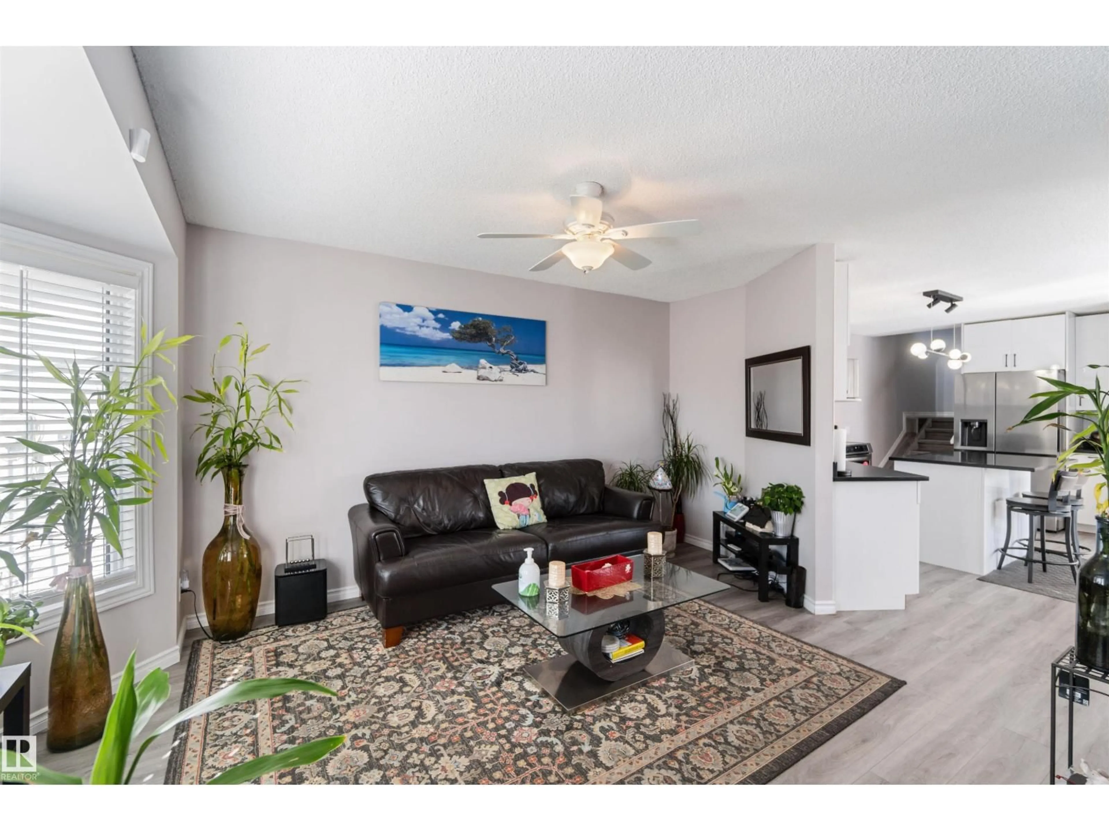 Living room with furniture, unknown for 8304 157 AV, Edmonton Alberta T5Z2P8