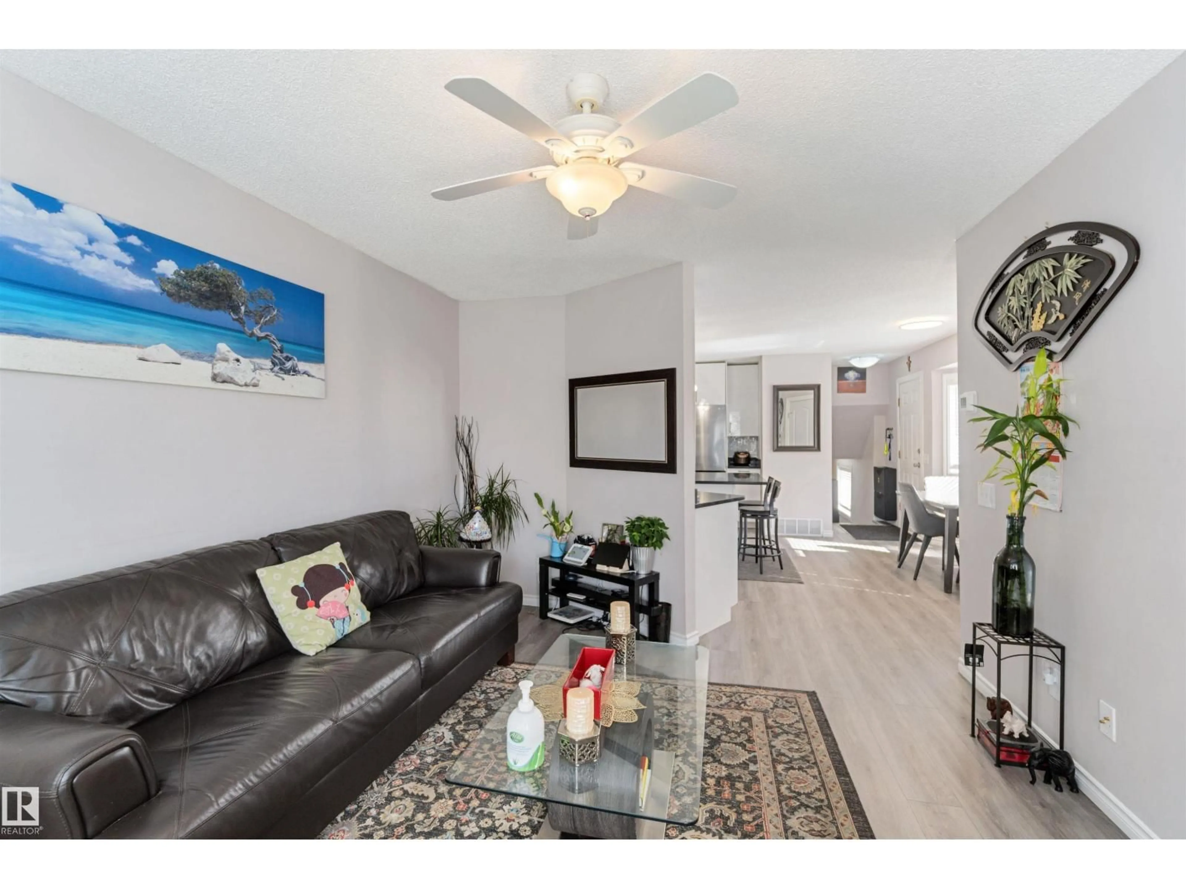 Living room with furniture, unknown for 8304 157 AV, Edmonton Alberta T5Z2P8