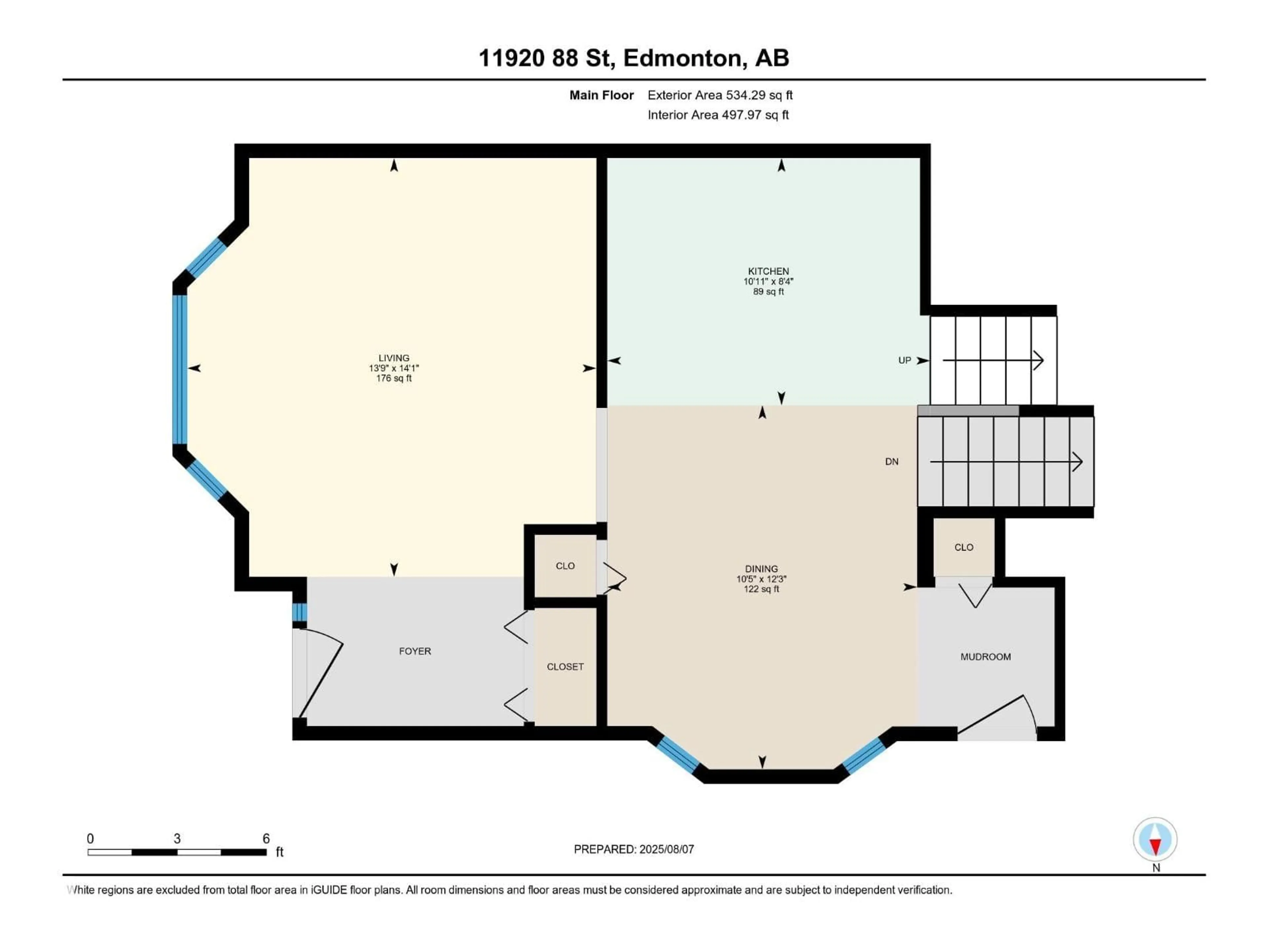 Floor plan for 11920 88 ST, Edmonton Alberta T5B3S1