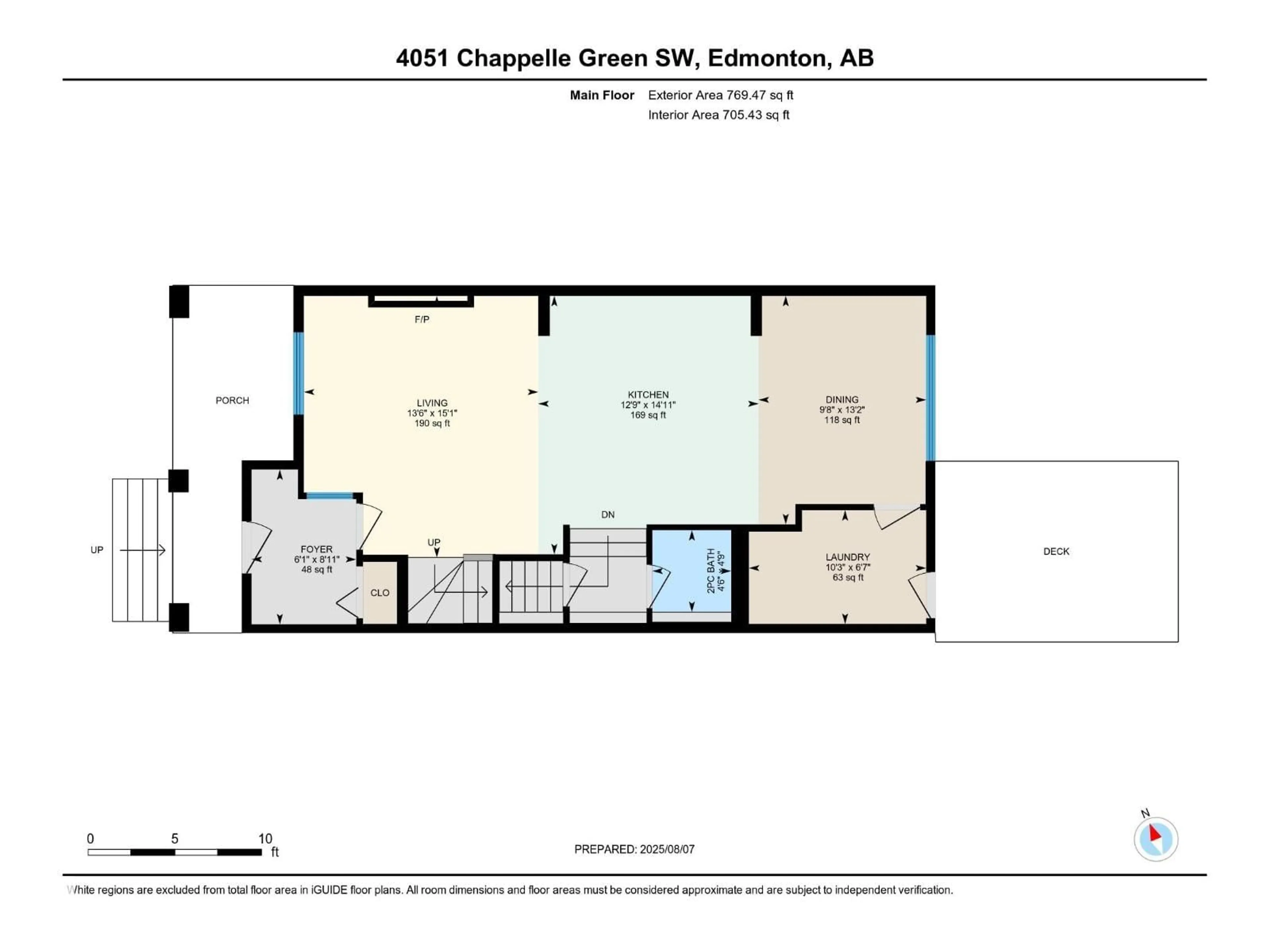 Floor plan for 4051 CHAPPELLE GR, Edmonton Alberta T6W3R1
