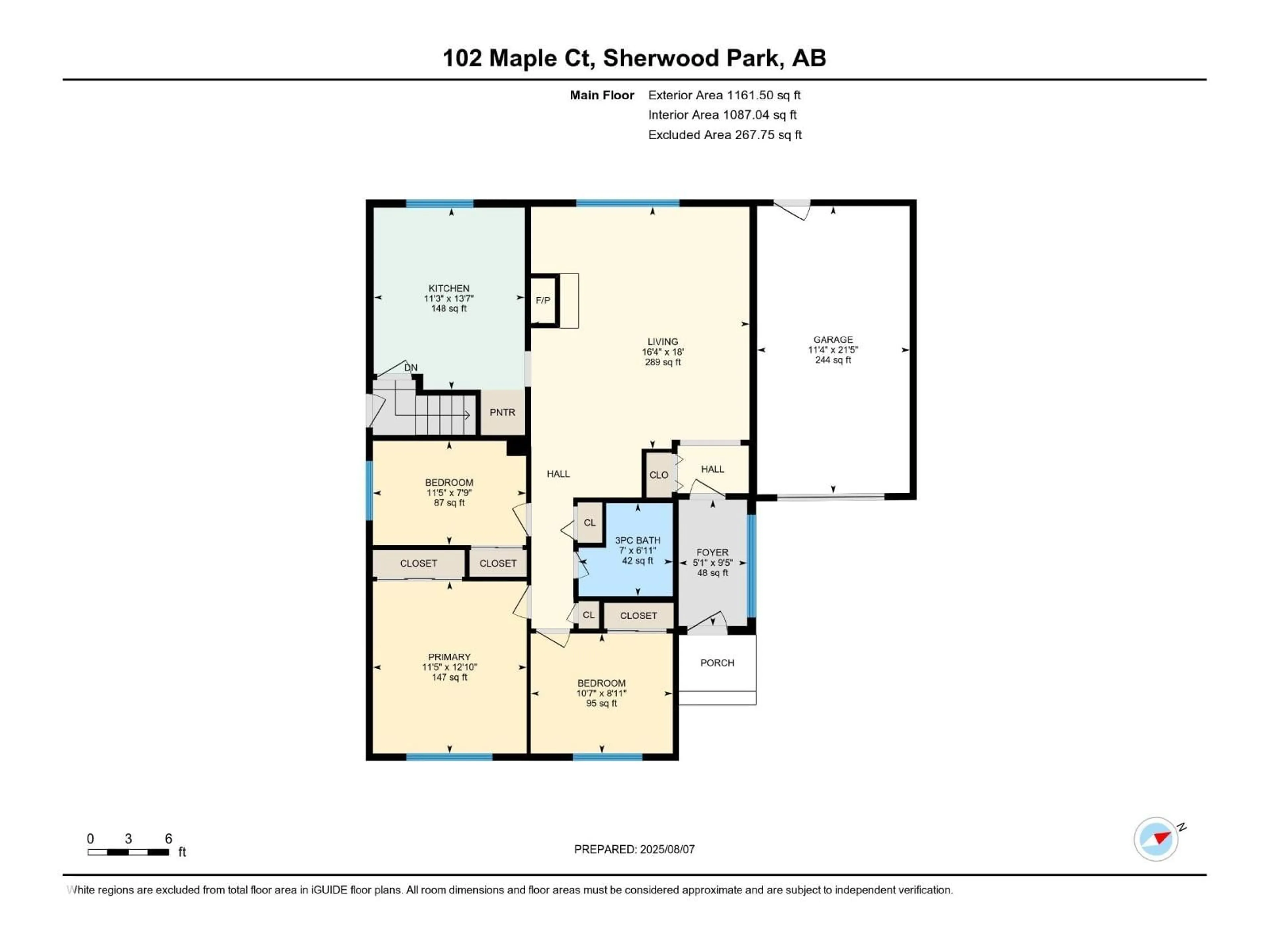 Floor plan for 102 MAPLE CO, Sherwood Park Alberta T8A1K8