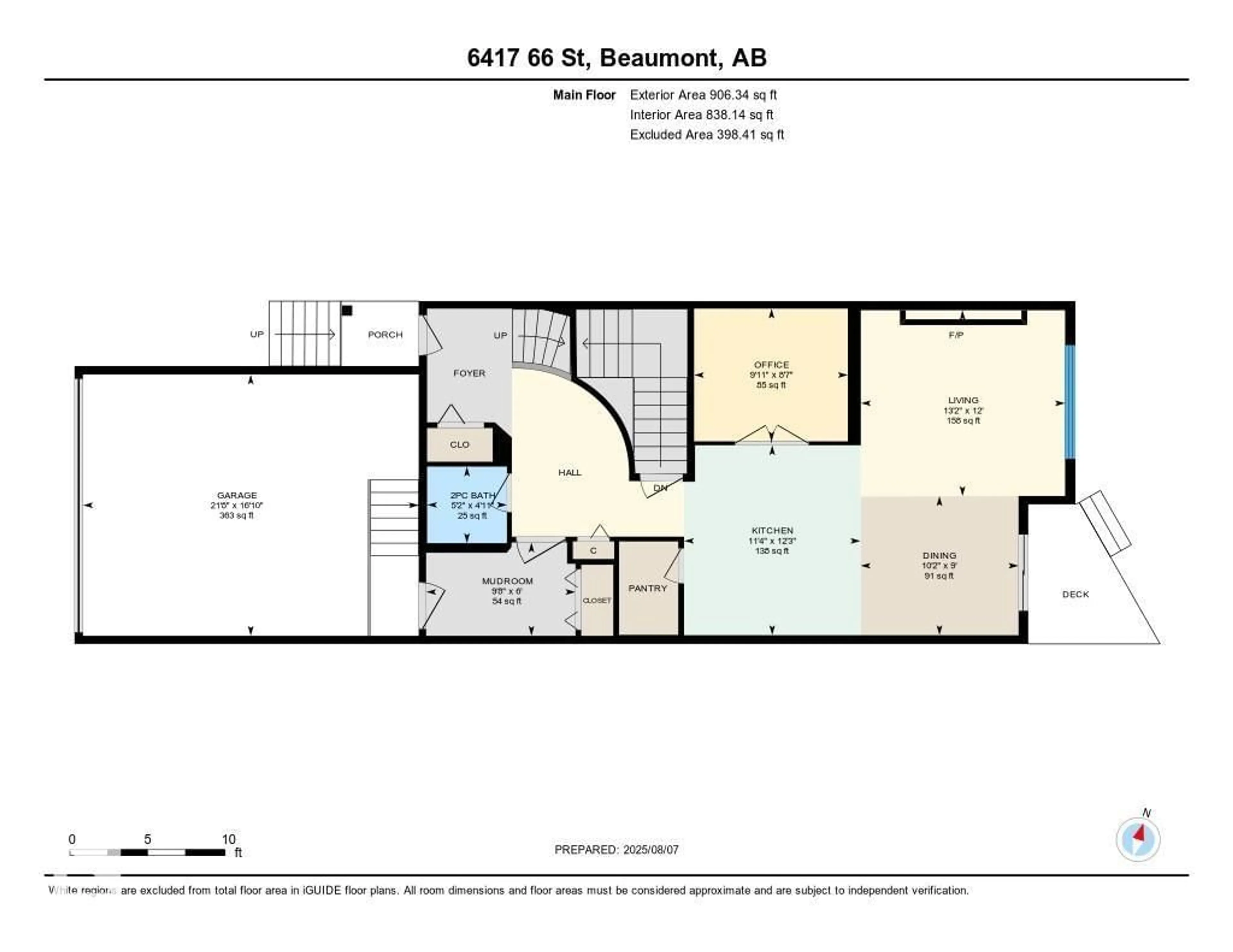 Floor plan for 6417 66 STREET, Beaumont Alberta T4X2P6