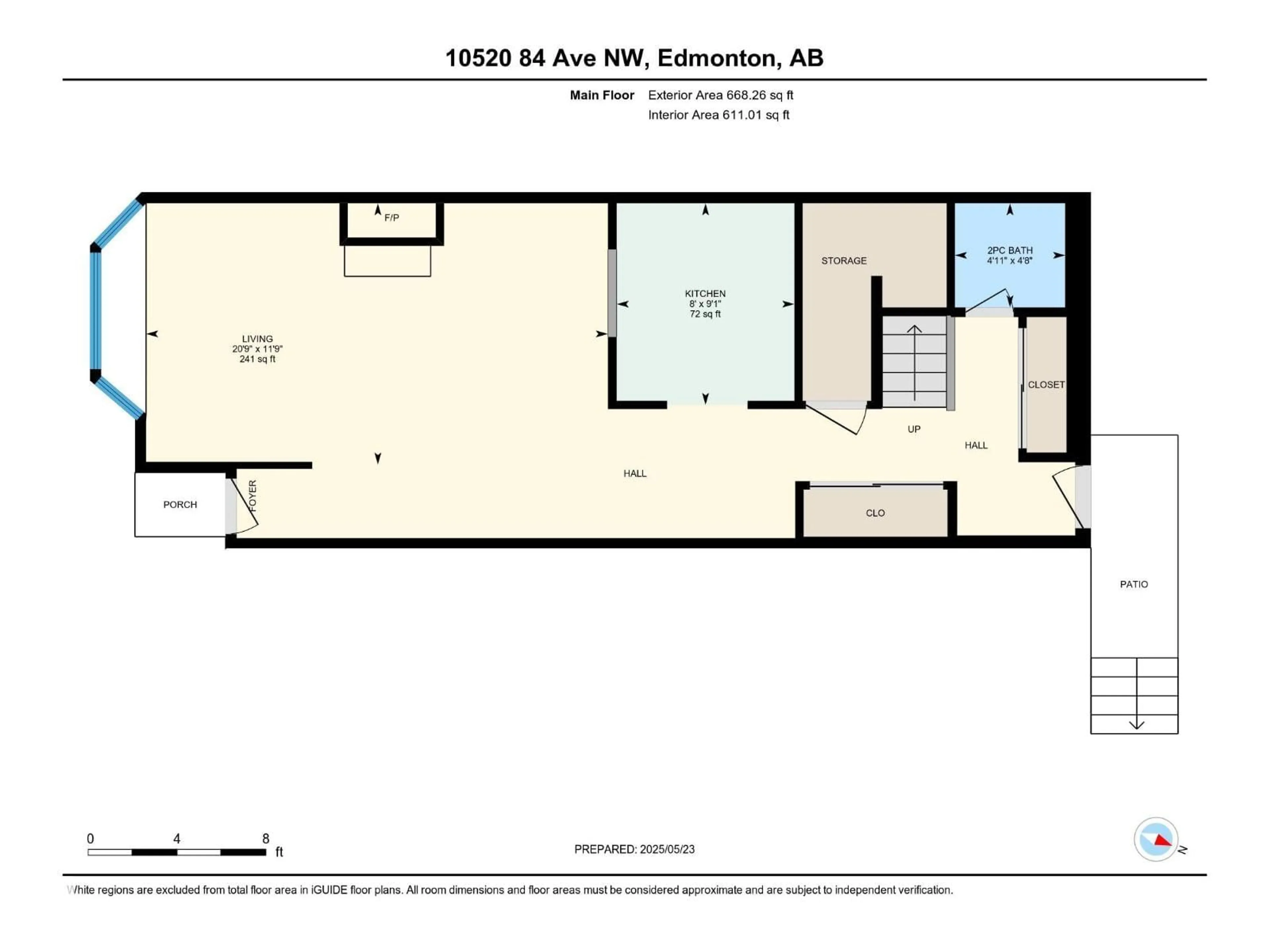Floor plan for 10520 84 AV, Edmonton Alberta T6E2H4