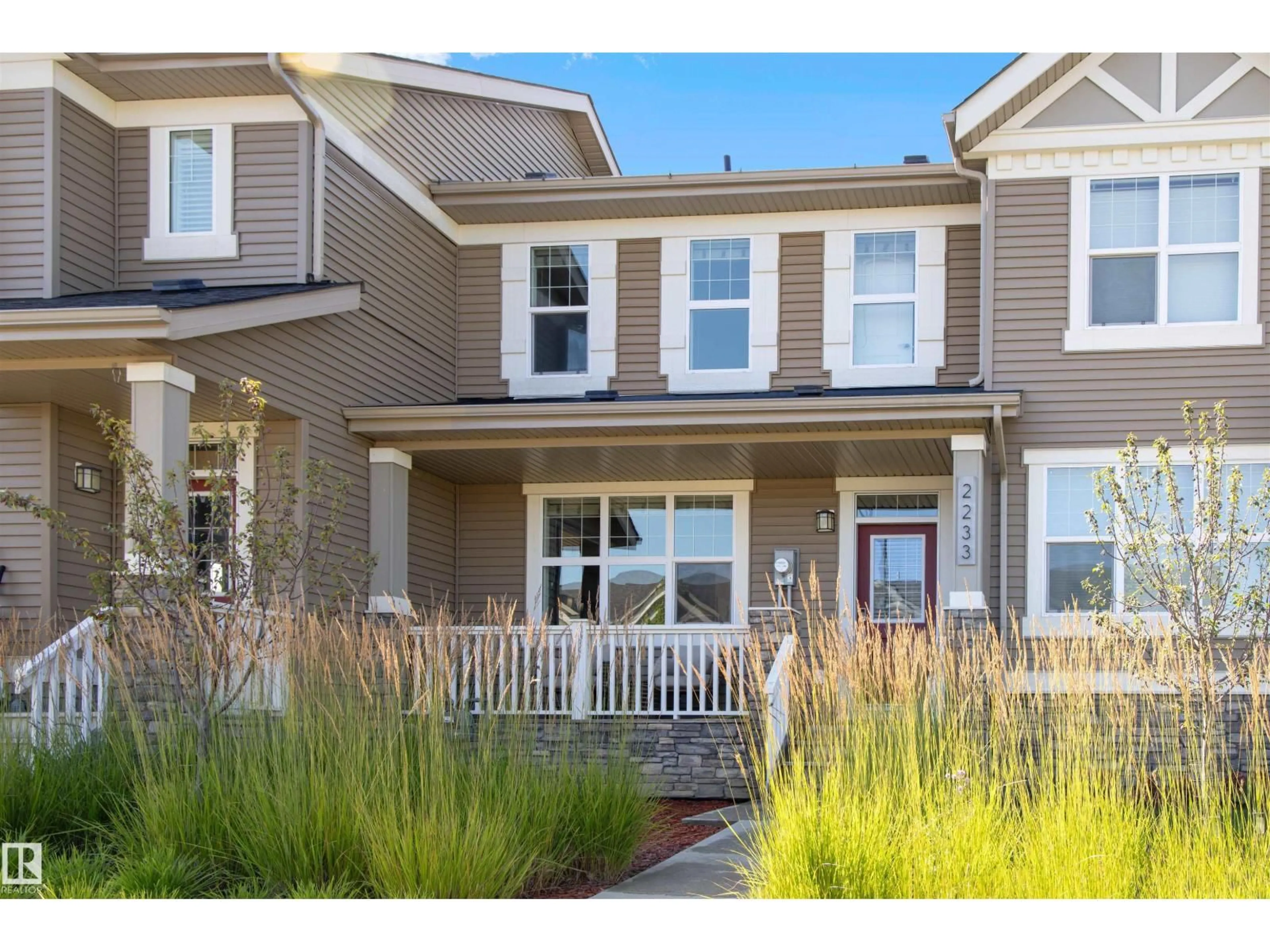 Home with vinyl exterior material, street for 2233 GLENRIDDING BV, Edmonton Alberta T6W3E5