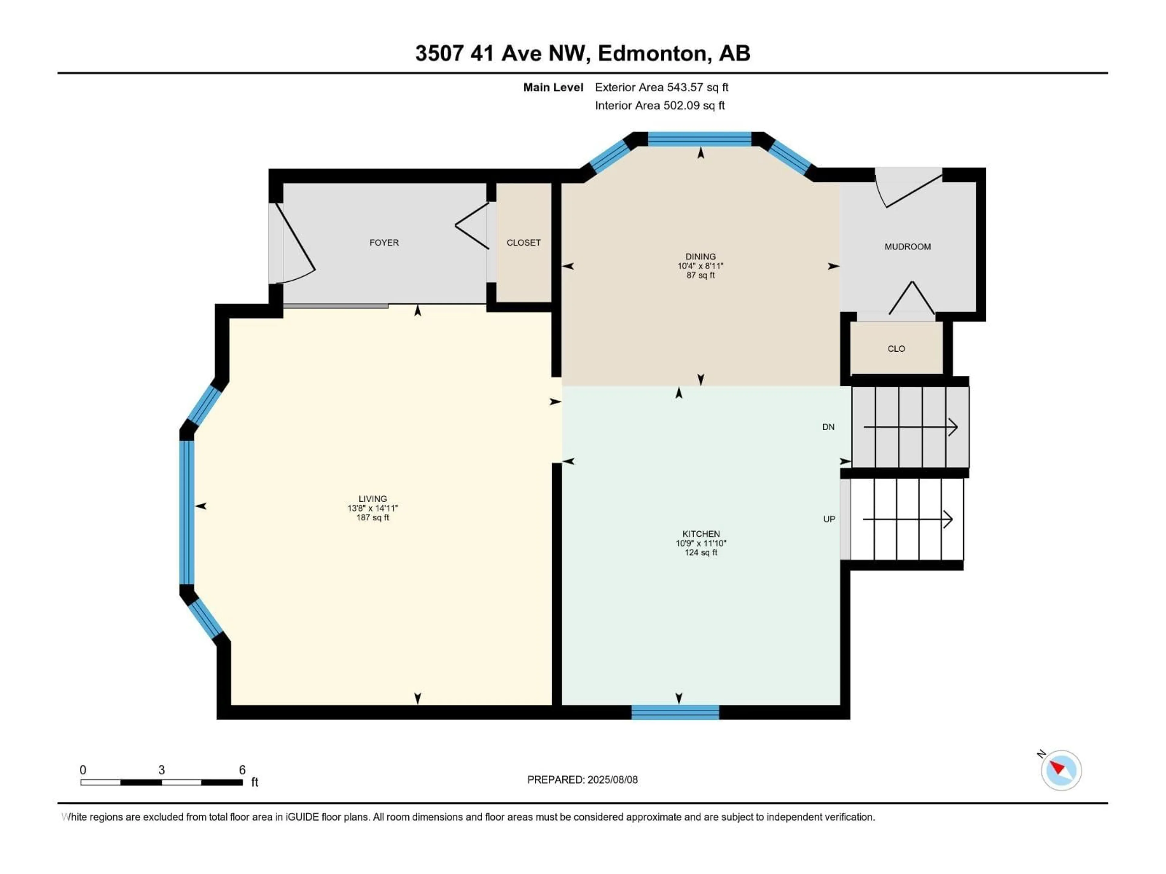 Floor plan for 3507 41 AV, Edmonton Alberta T6L5S5