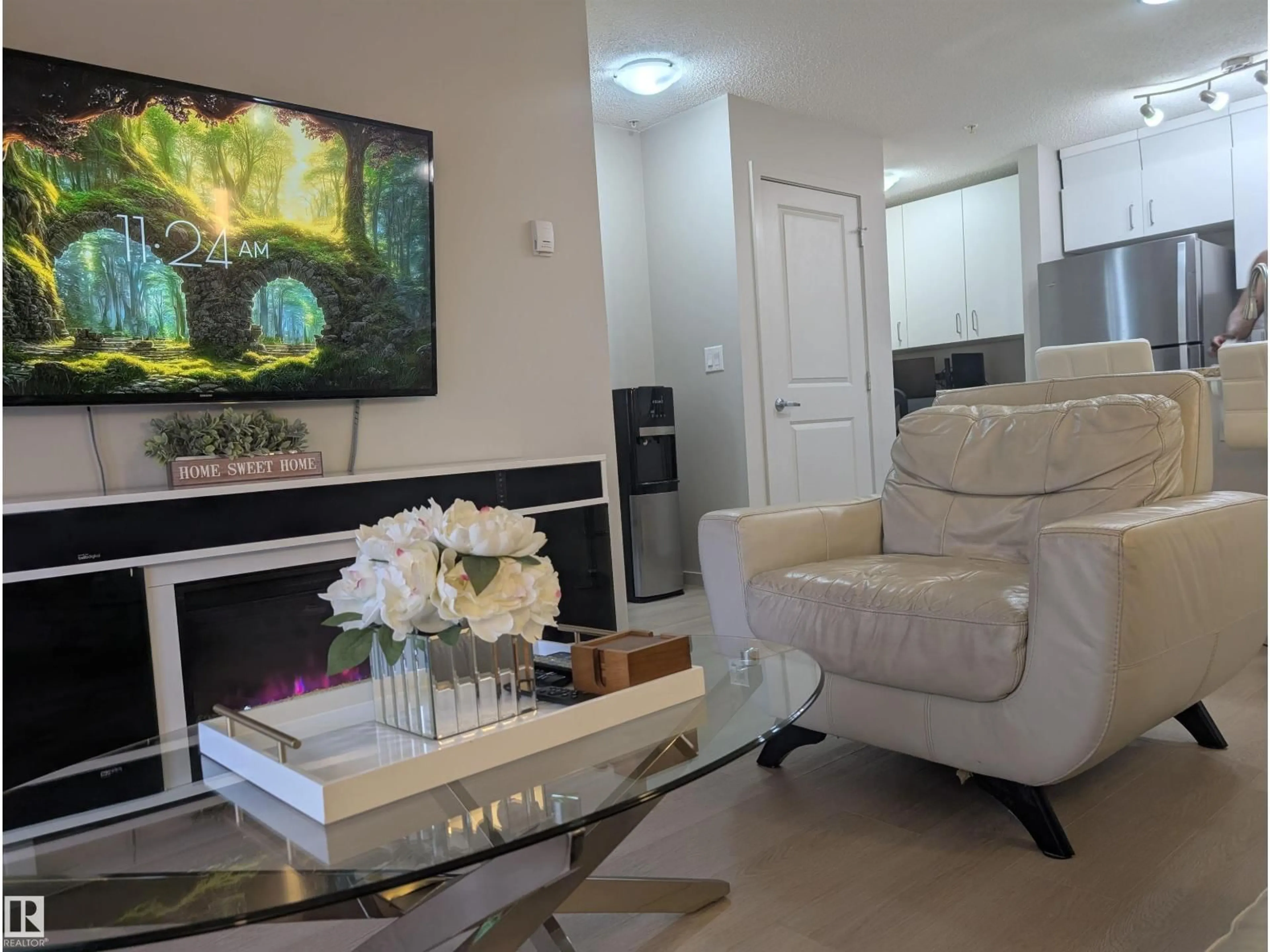 Living room with furniture, unknown for 127 5515 7 AV SW, Edmonton Alberta T6X2A8