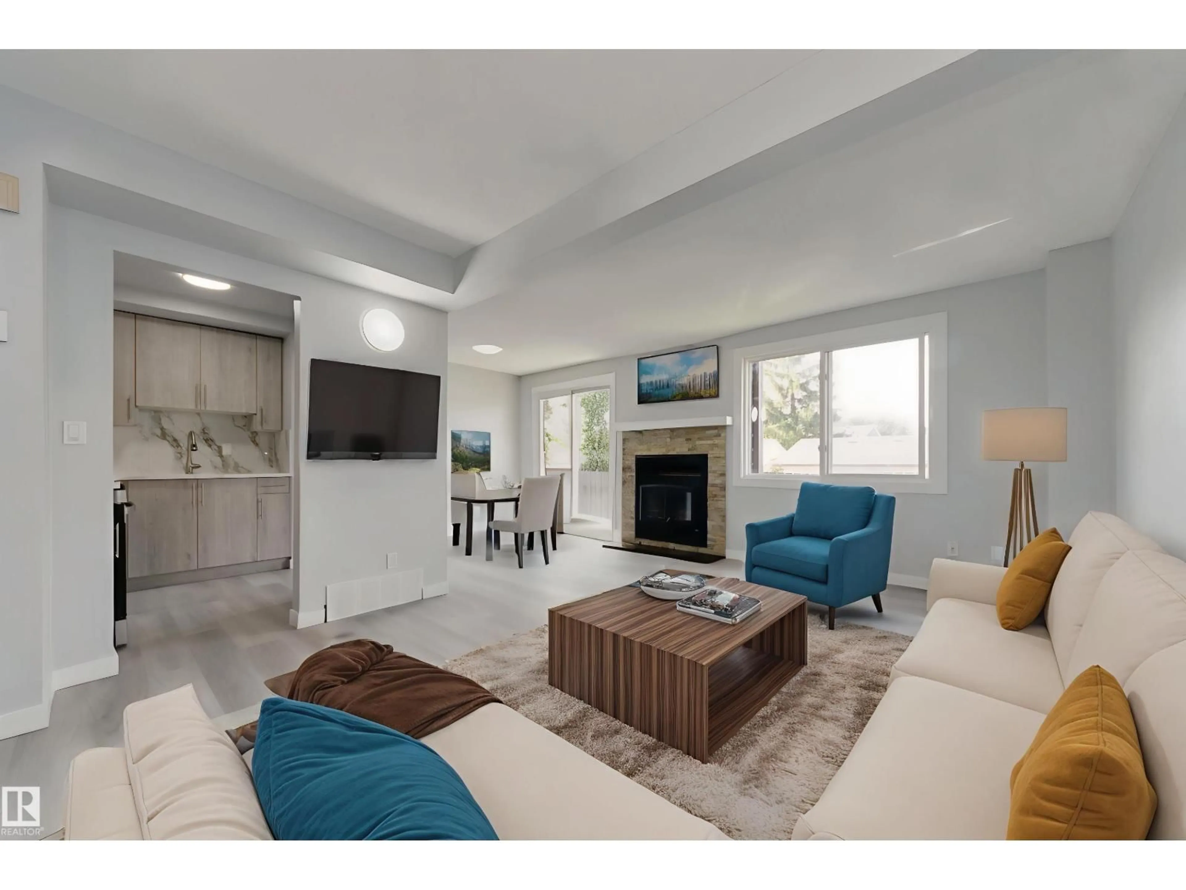 Living room with furniture, unknown for NW - 1516A 69 ST, Edmonton Alberta T6K3R3