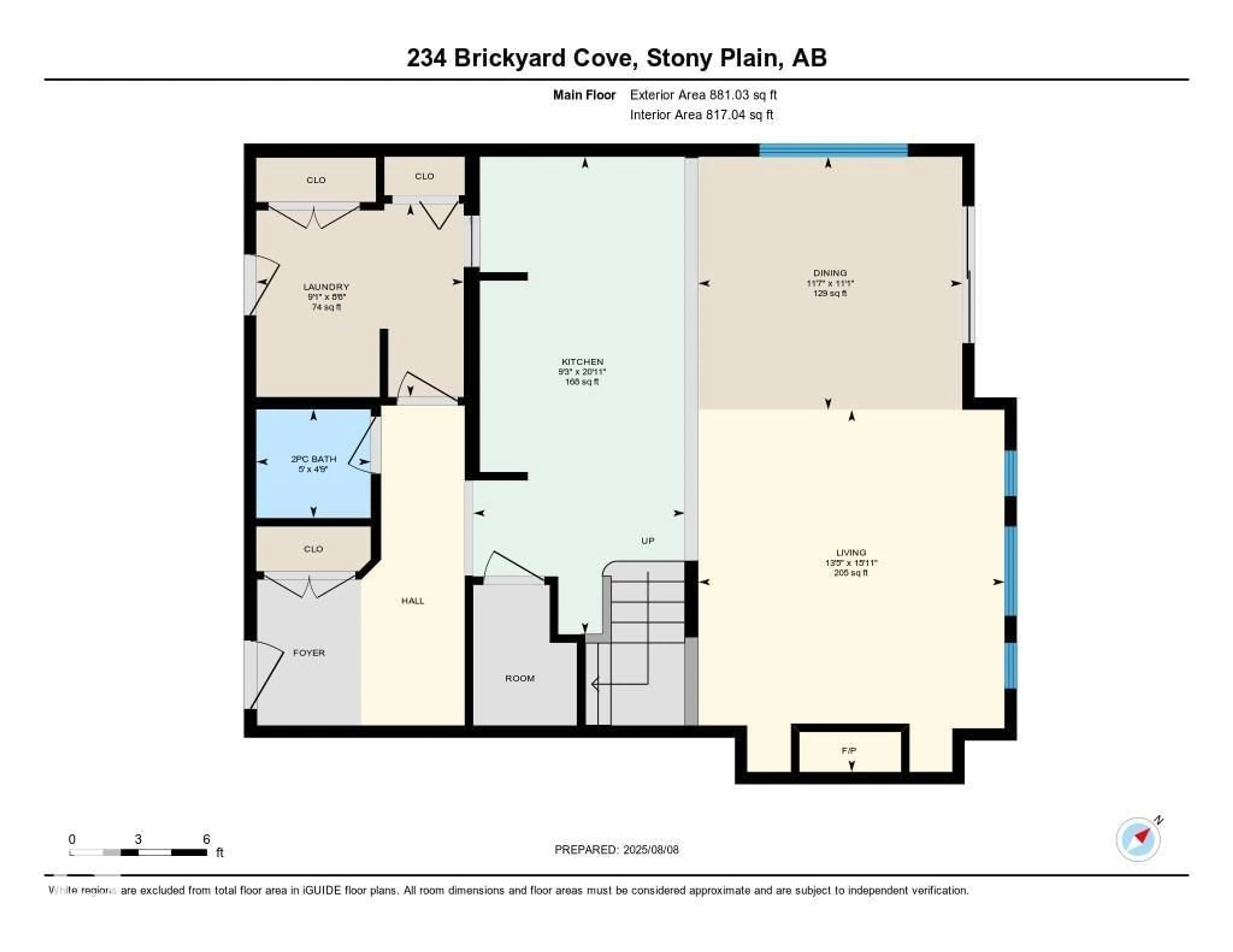 Floor plan for 234 BRICKYARD CV, Stony Plain Alberta T7Z0L1