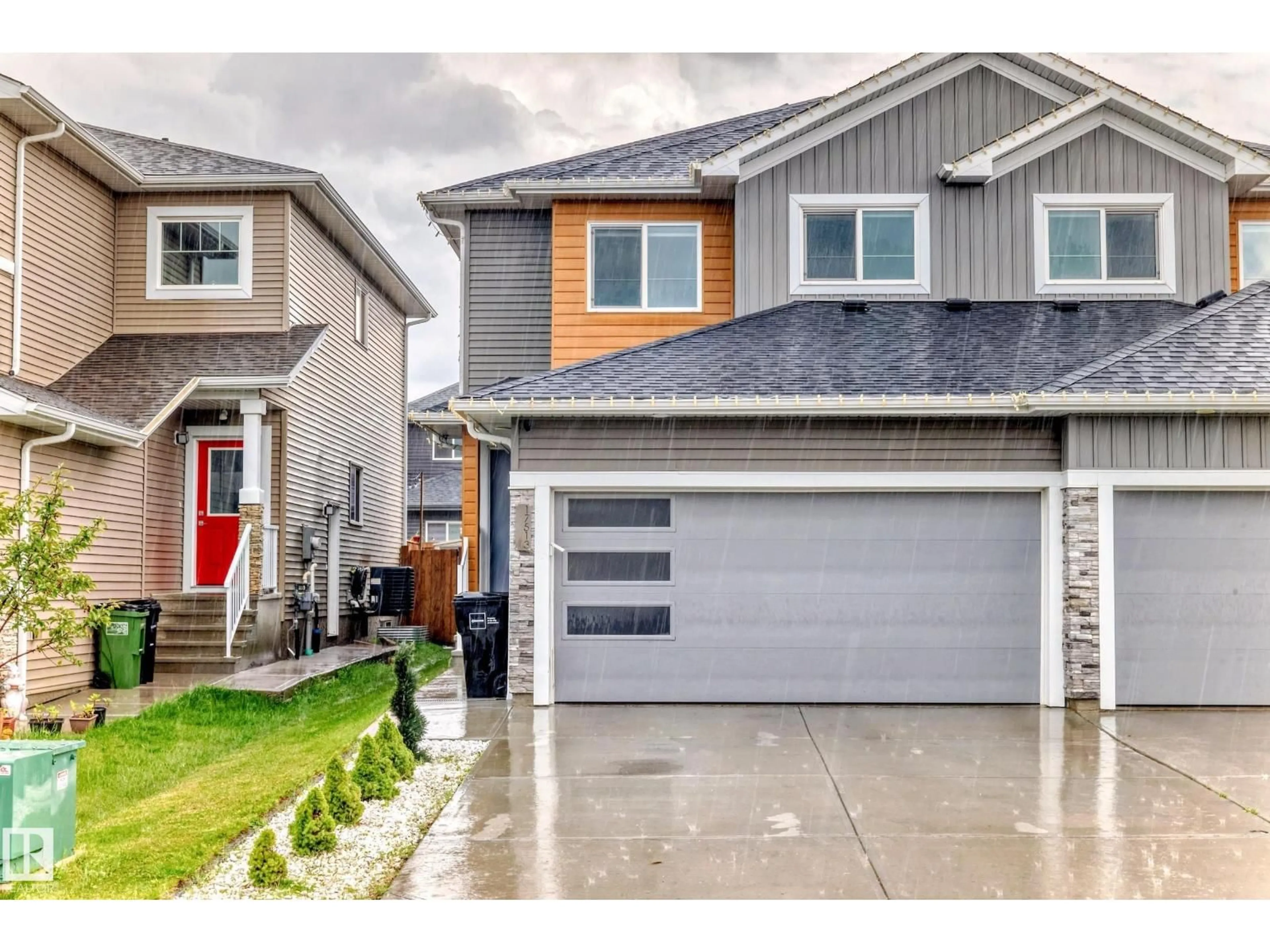 Home with vinyl exterior material, street for NW - 17513 65 ST, Edmonton Alberta T5Y4A7