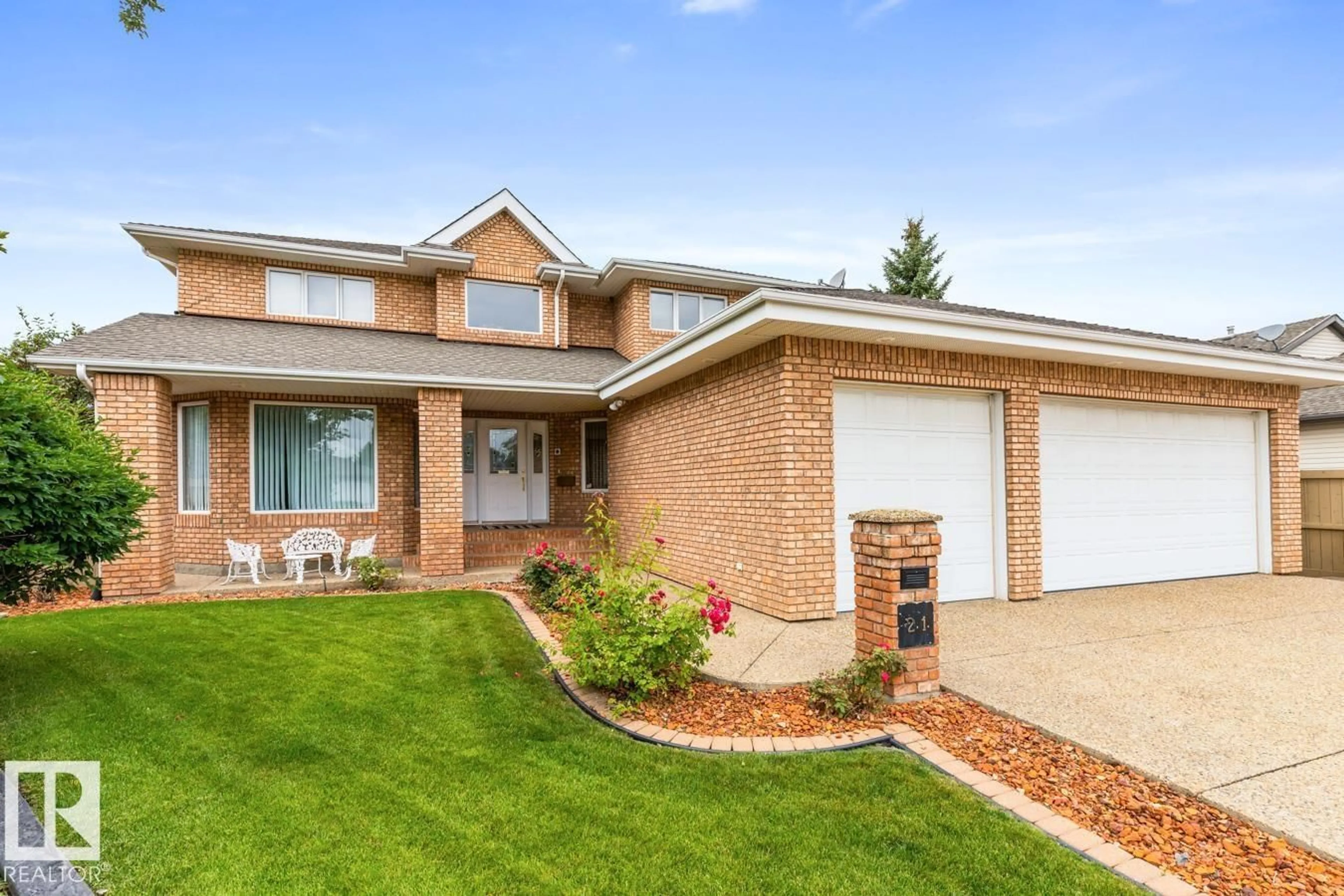 Home with brick exterior material, street for 21 RIDGEBAY PL, Sherwood Park Alberta T8A5N2