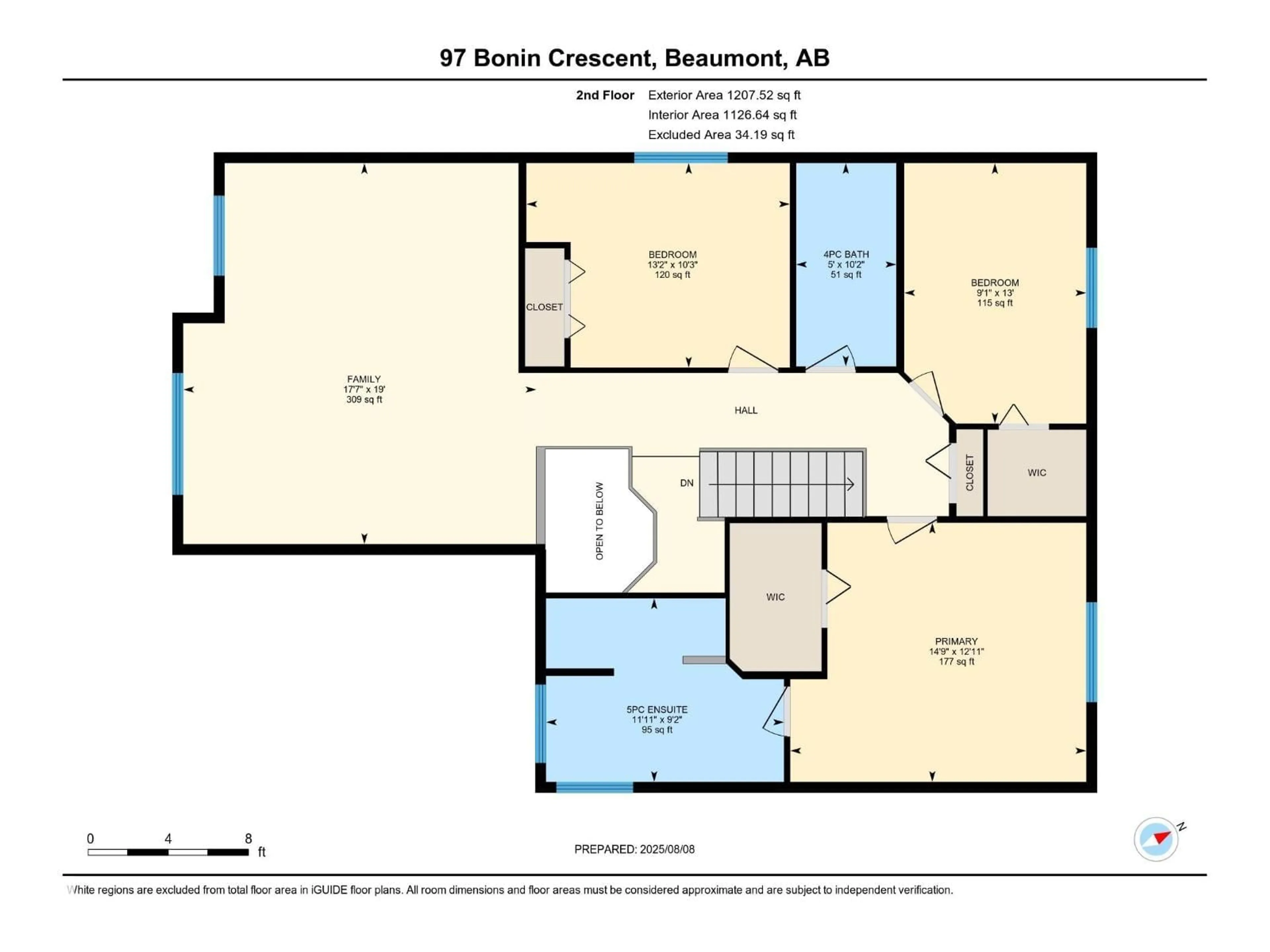 Floor plan for 97 BONIN CR, Beaumont Alberta T4X1R9