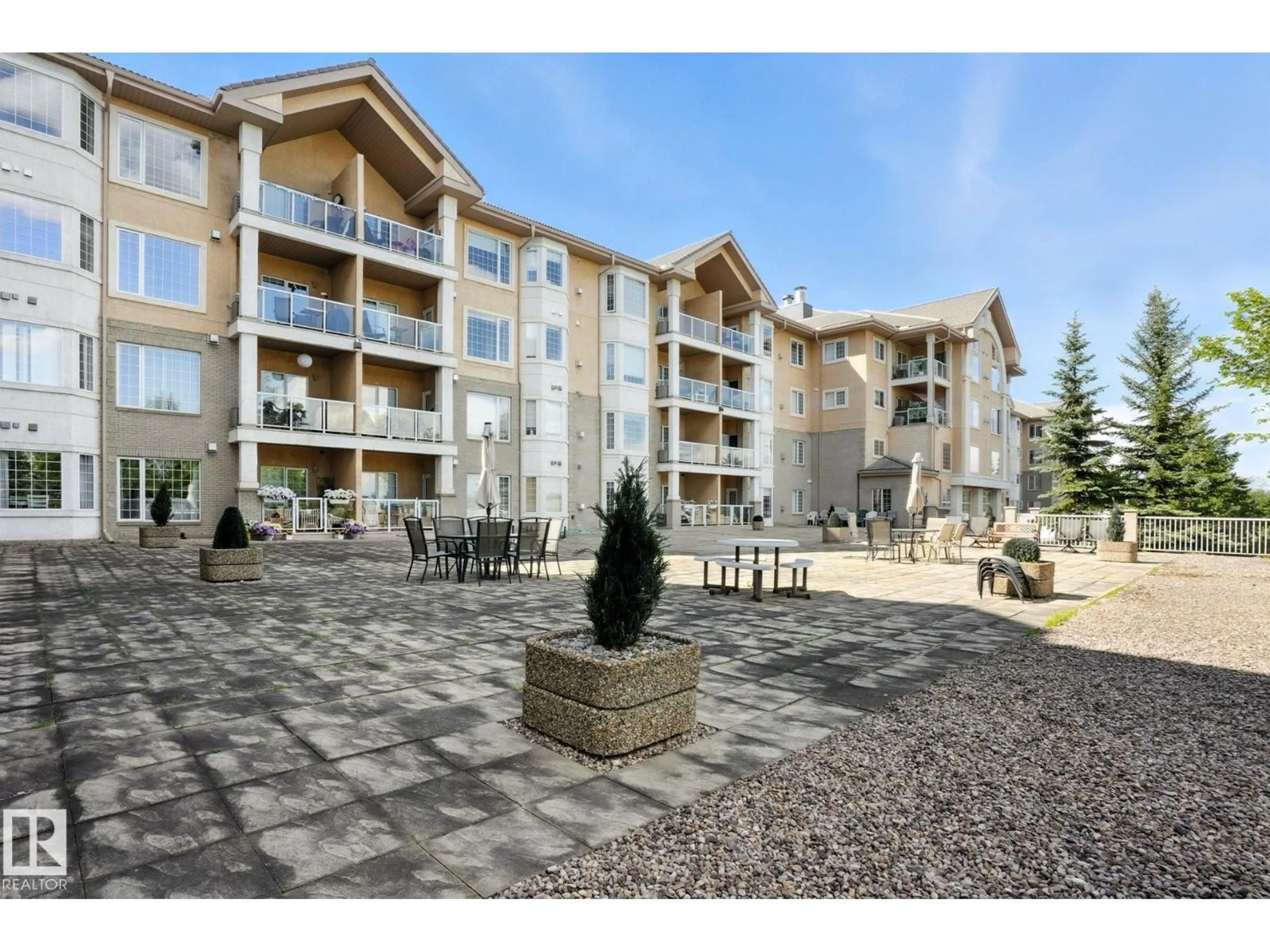 Patio, mountain view for 430 - 11260 153 AV NW, Edmonton Alberta T5X6E7