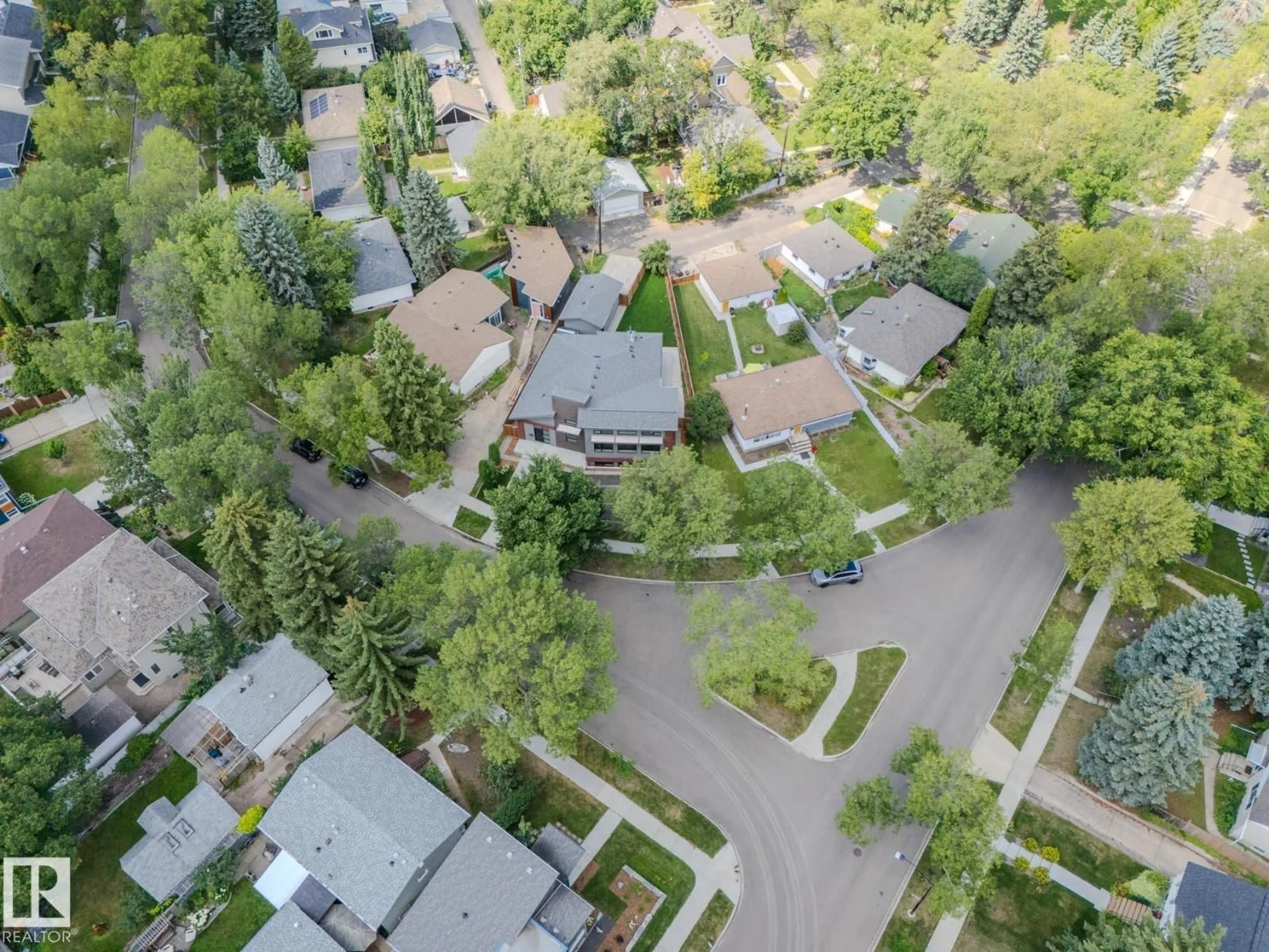 A pic from outside/outdoor area/front of a property/back of a property/a pic from drone, street for NW - 8704 92B AV, Edmonton Alberta T6C1S9
