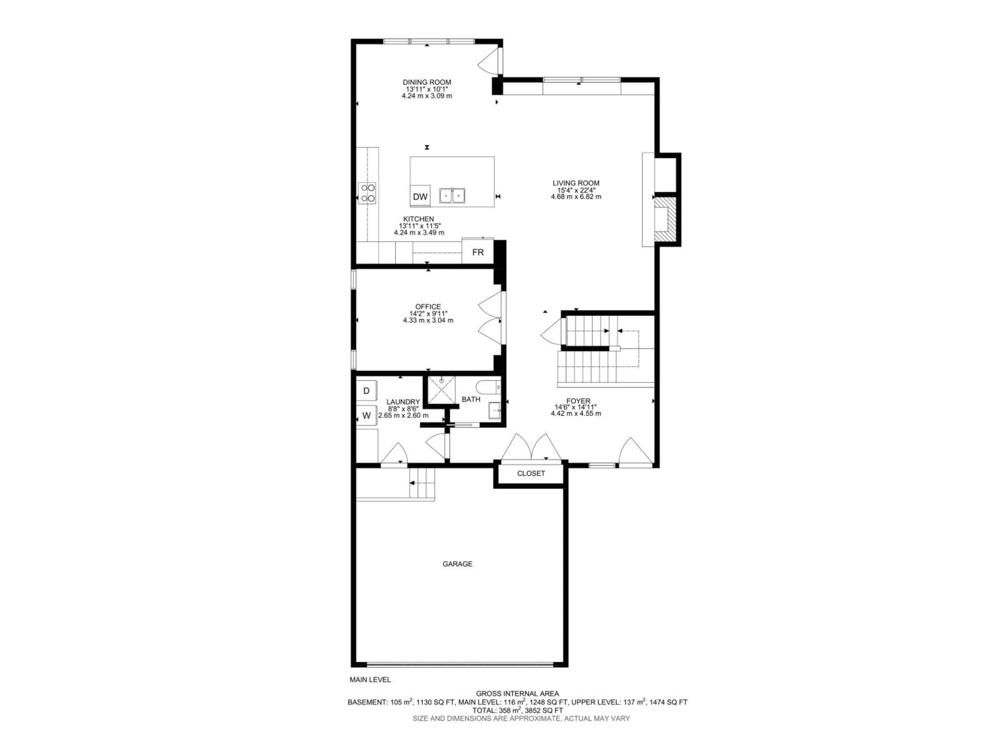 Floor plan for 478 AINSLIE CR, Edmonton Alberta T6W0H7