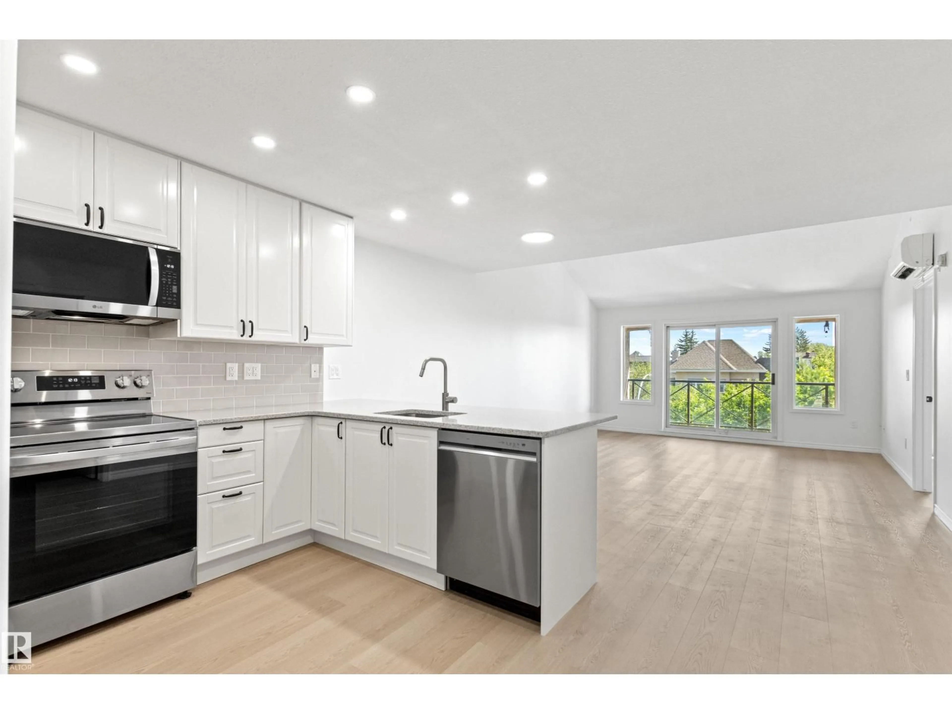 Open concept kitchen, unknown for #406 - 8942 156 ST, Edmonton Alberta T5R5Z5