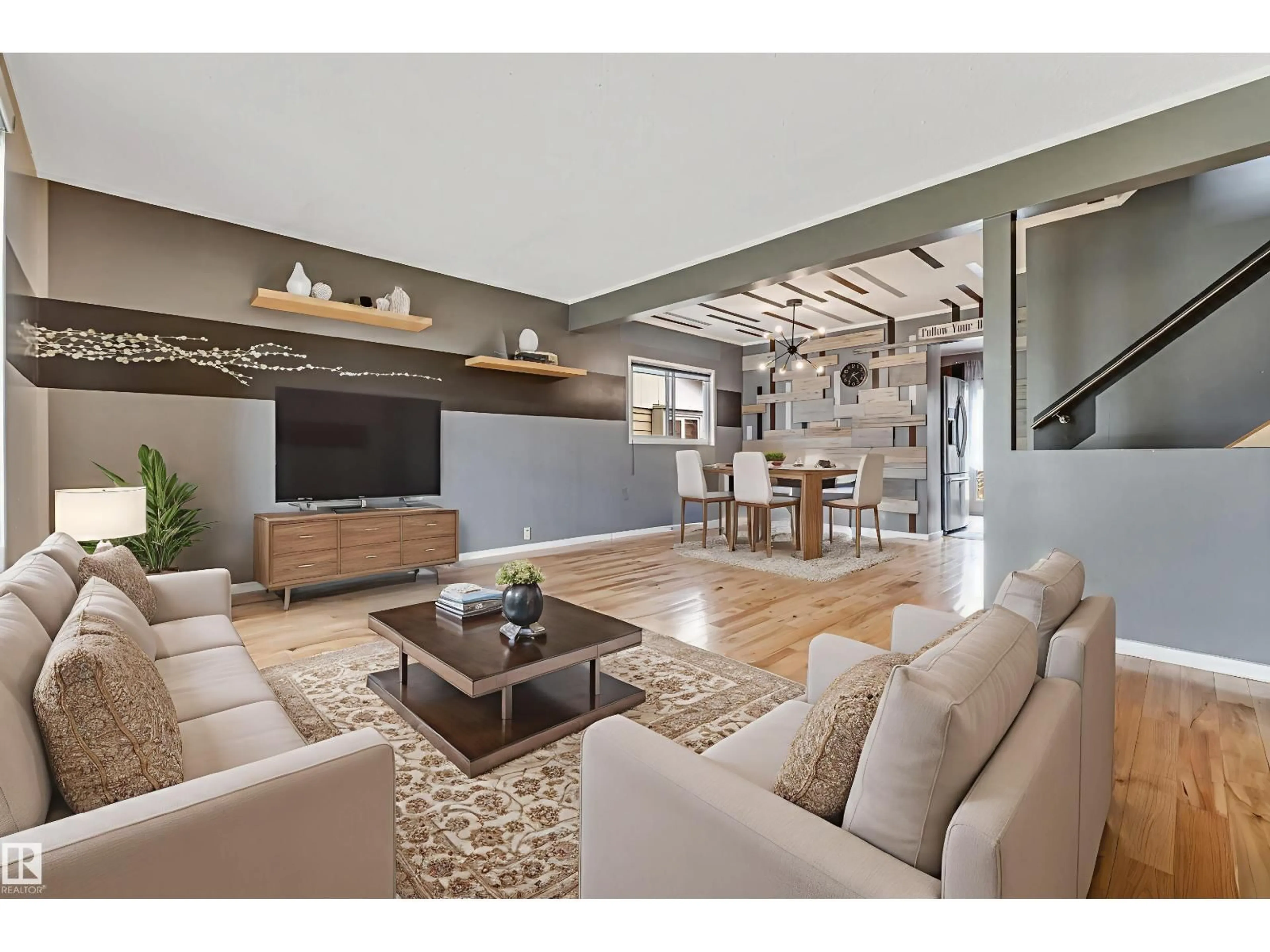 Living room with furniture, unknown for 1303 37 ST, Edmonton Alberta T6L2N1