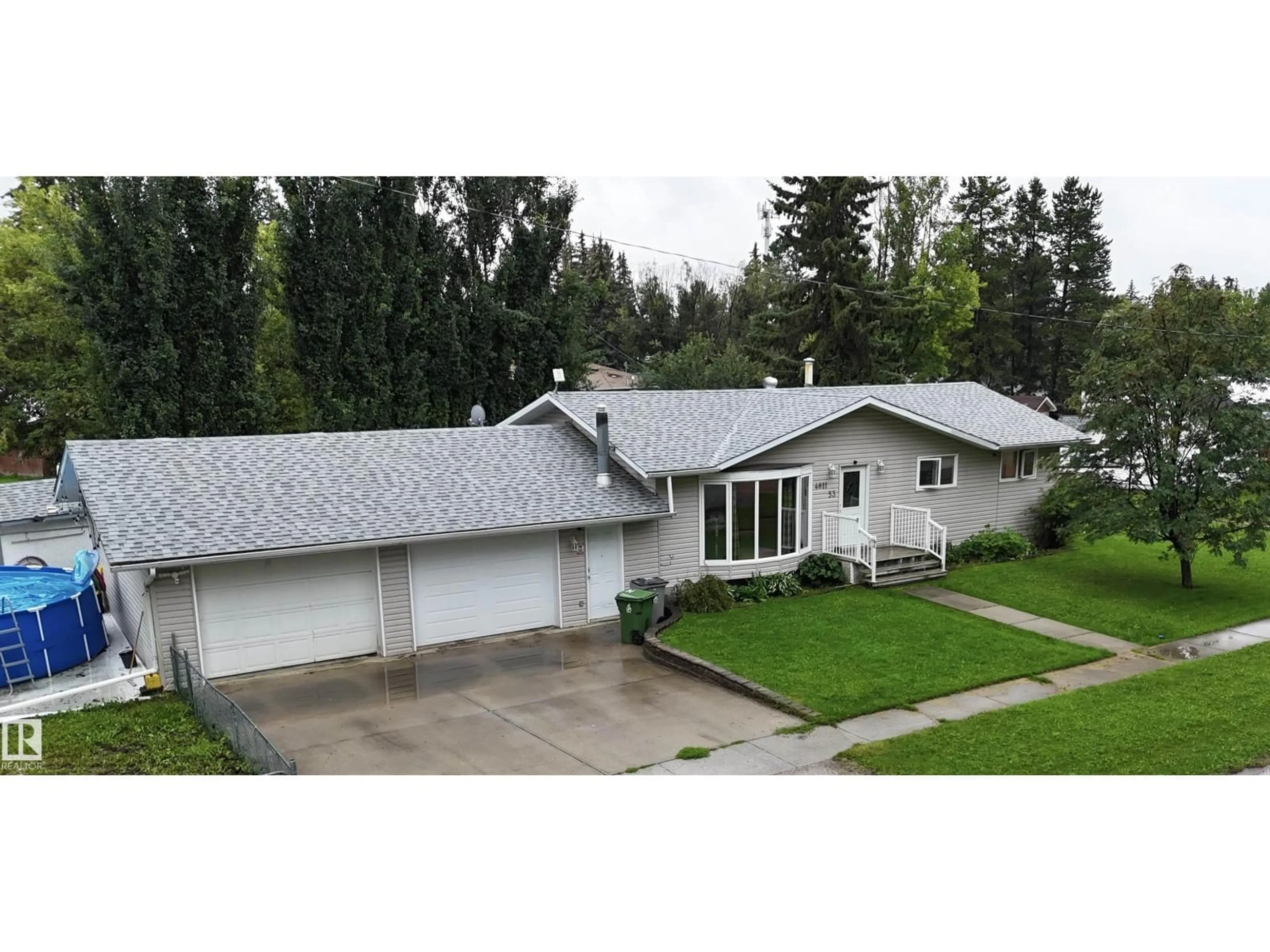 A pic from outside/outdoor area/front of a property/back of a property/a pic from drone, street for 4811 53RD AV, Breton Alberta T0C0P0