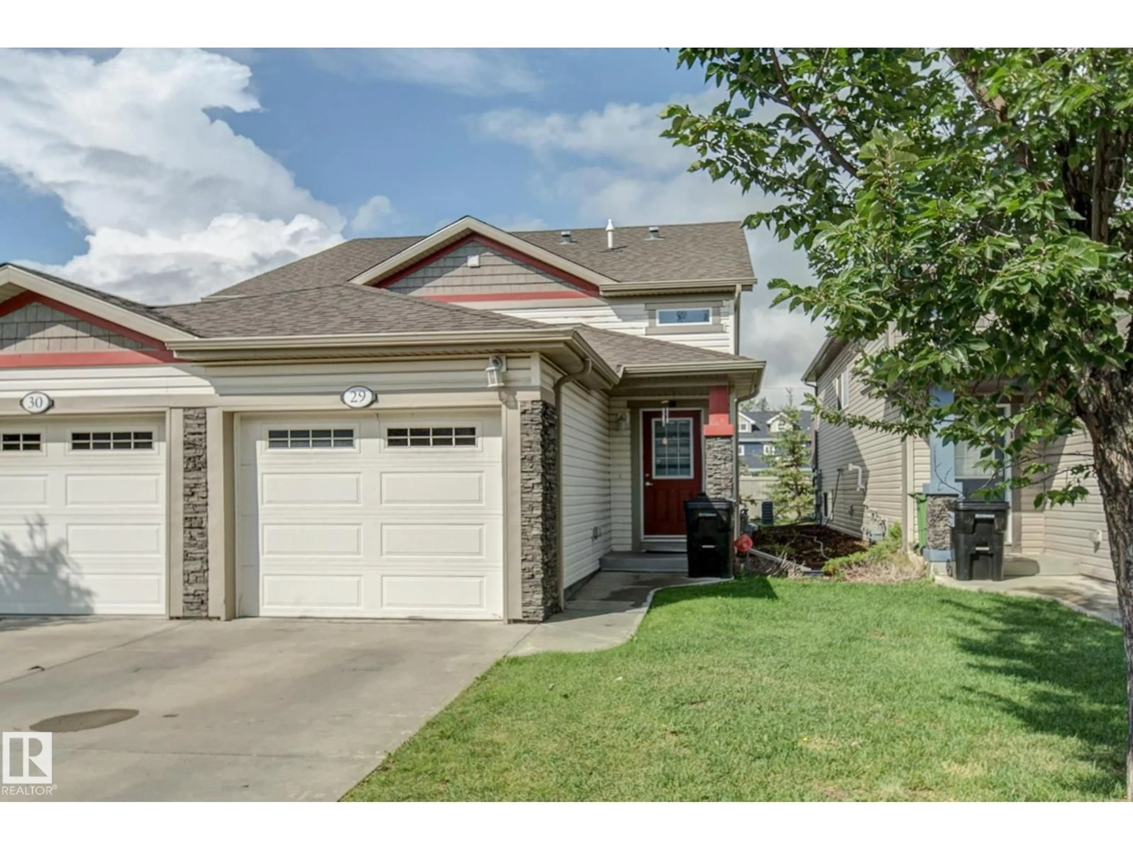 Home with vinyl exterior material, street for #29 - 6520 2 AV SW, Edmonton Alberta T6S1S4
